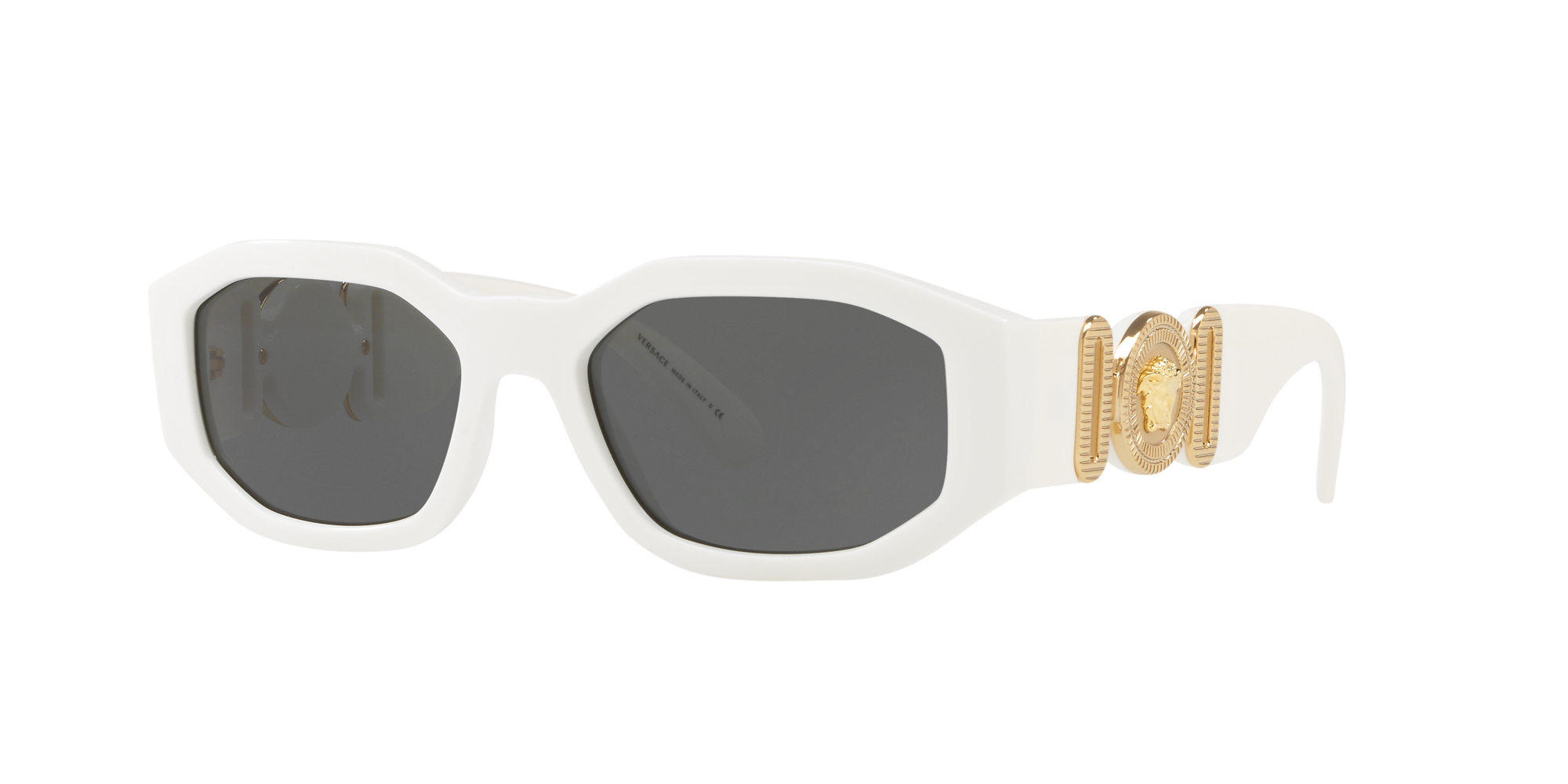 white sunglasses versace