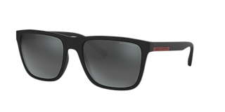 Armani Exchange | Light Mirror Grey Black USA AX4074S 57 Black & Hut Matte Sunglasses Sunglass