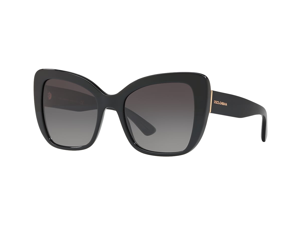 Dolce&Gabbana DG4348 54 Grey & Black Sunglasses | Sunglass Hut USA