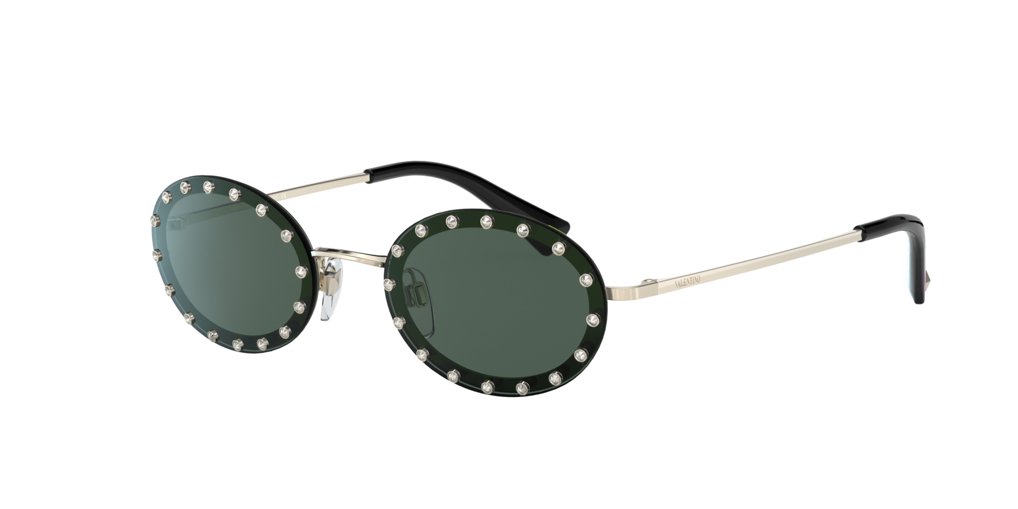 valentino oval sunglasses