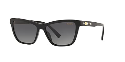 Versace VE4354B 55 Grey-Black & Black Polarized Sunglasses | Sunglass ...