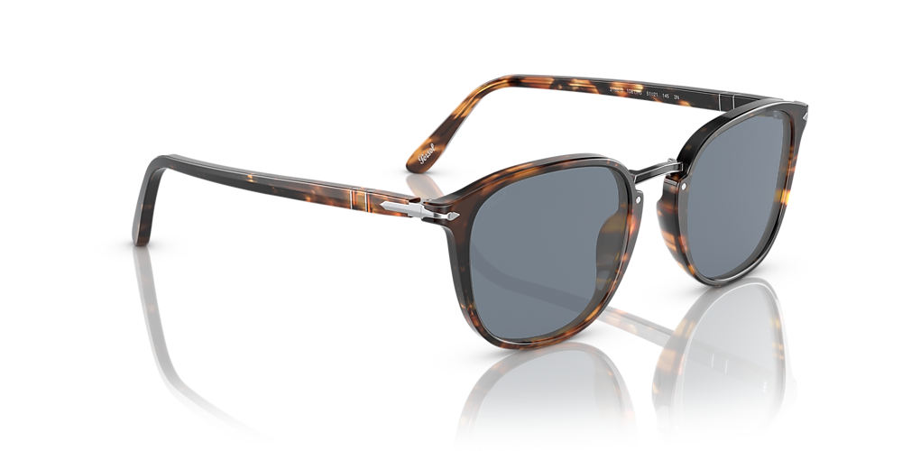 Persol PO3186S 53 Blue & Brown Sunglasses | Sunglass Hut USA