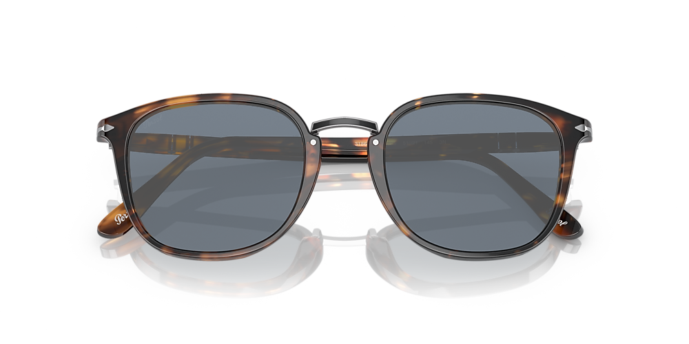 Persol PO3186S 53 Blue & Brown Sunglasses | Sunglass Hut USA