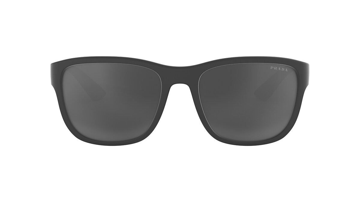 Prada Linea Rossa PS 01US Active 59 Grey Mirror Black Grey