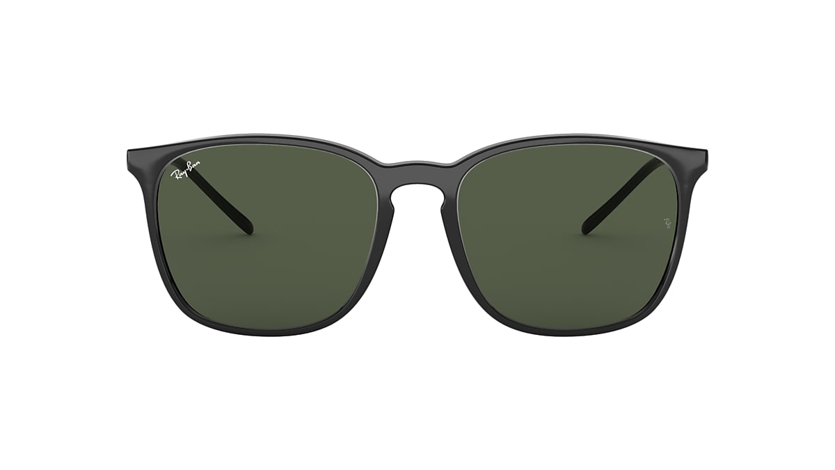 Ray-Ban RB4387 56 Green Classic & Black Sunglasses | Sunglass Hut USA