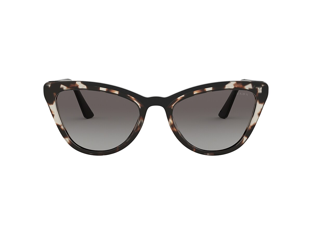 Prada PR 01VS Catwalk 56 Grey Gradient & Opal Spotted Brown/Black  Sunglasses | Sunglass Hut USA