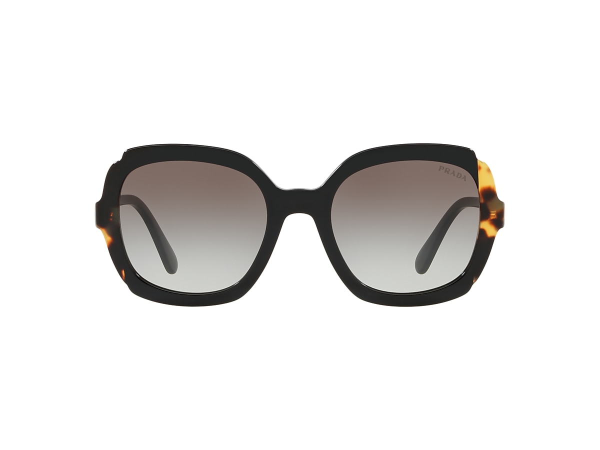Prada PR 16US Heritage 54 Grey Gradient Black/Medium Havana Sunglasses | Sunglass Hut USA