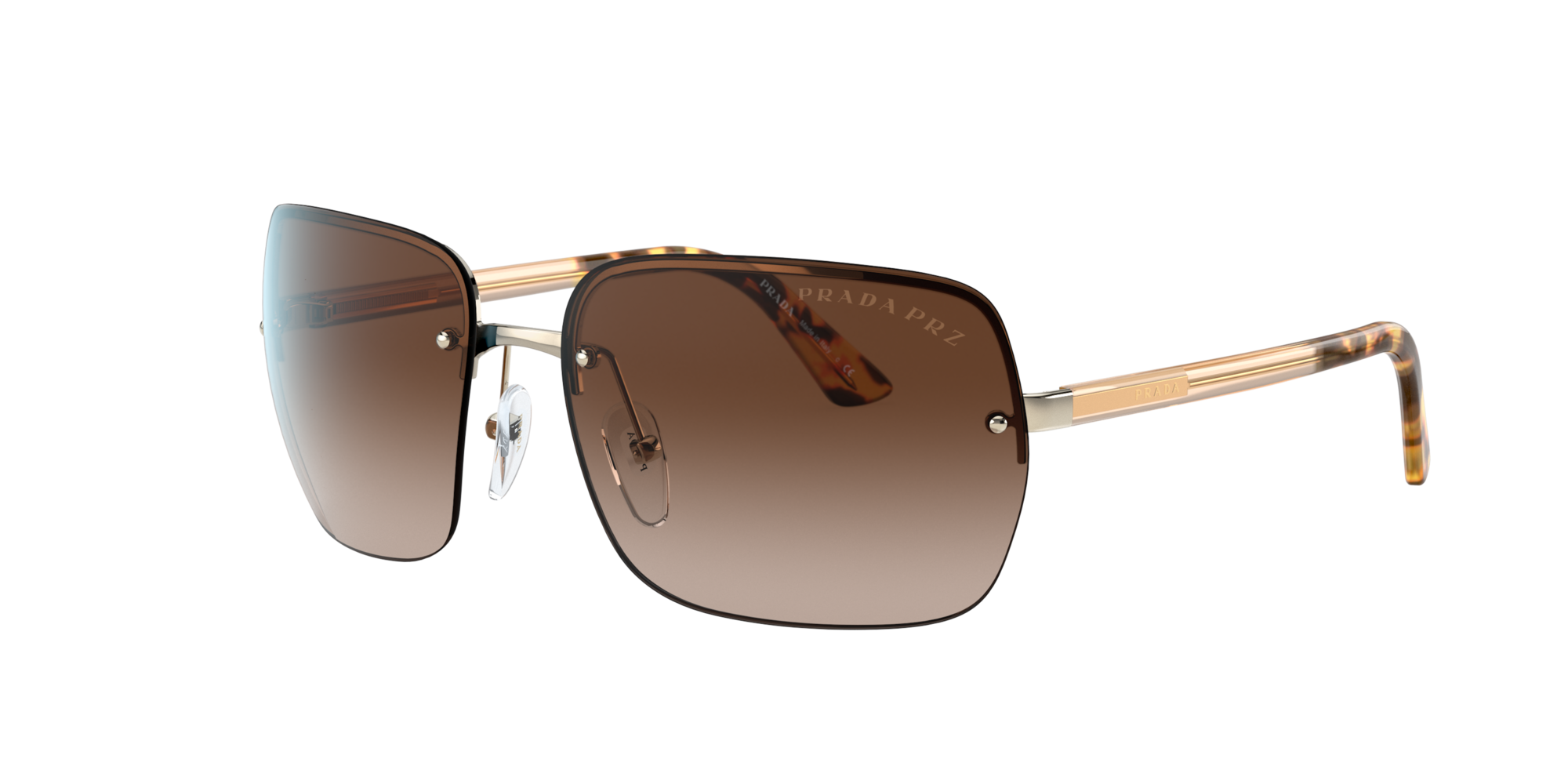 prada curved sunglasses