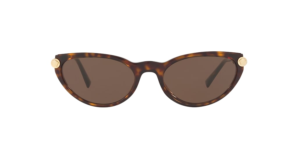 Versace VE4365Q 54 Brown & Tortoise Sunglasses | Sunglass Hut USA