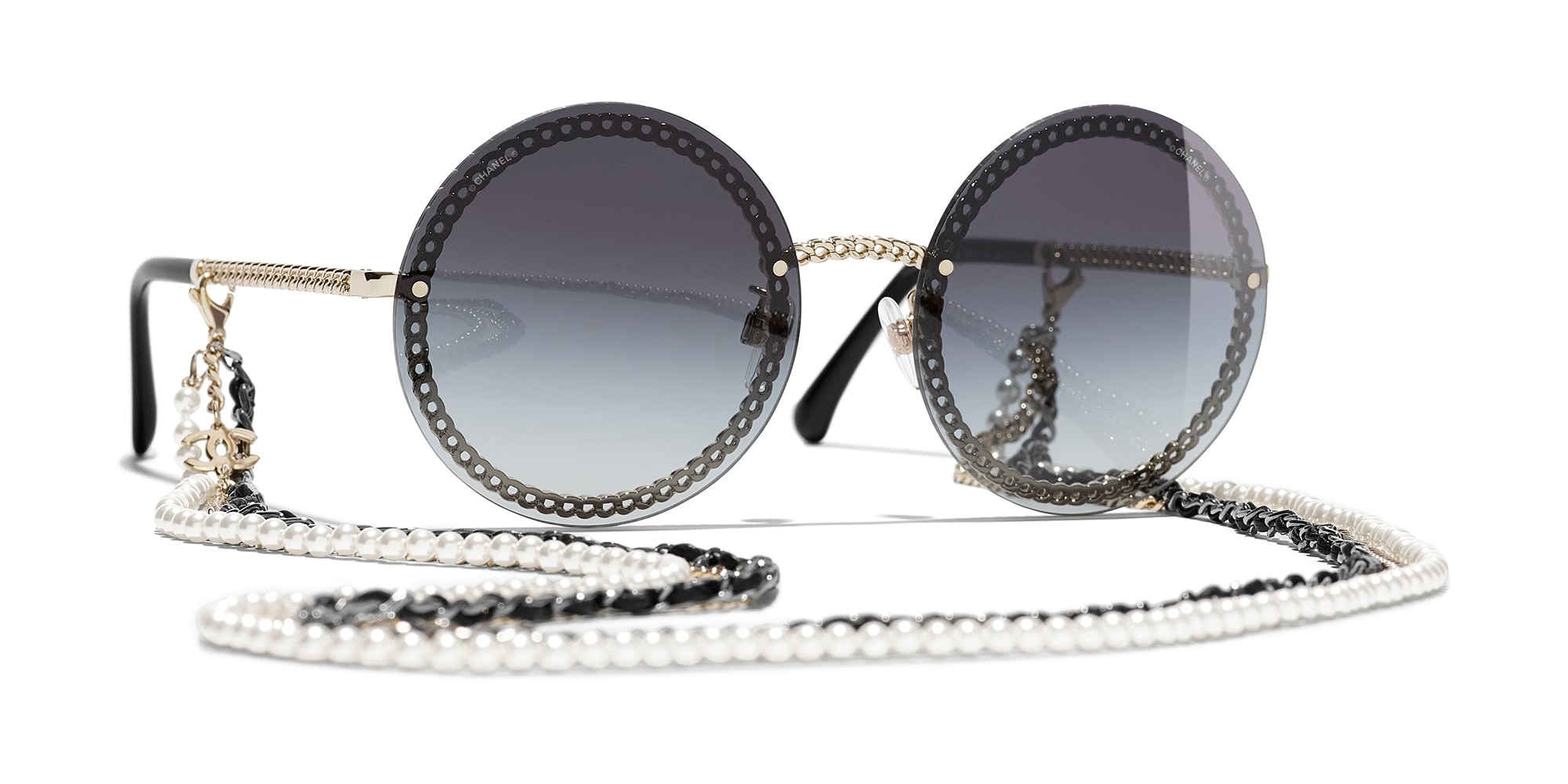 Chanel Square Sunglasses CH5505A 54 Gray  Black Polarised Sunglasses  Sunglass  Hut New Zealand