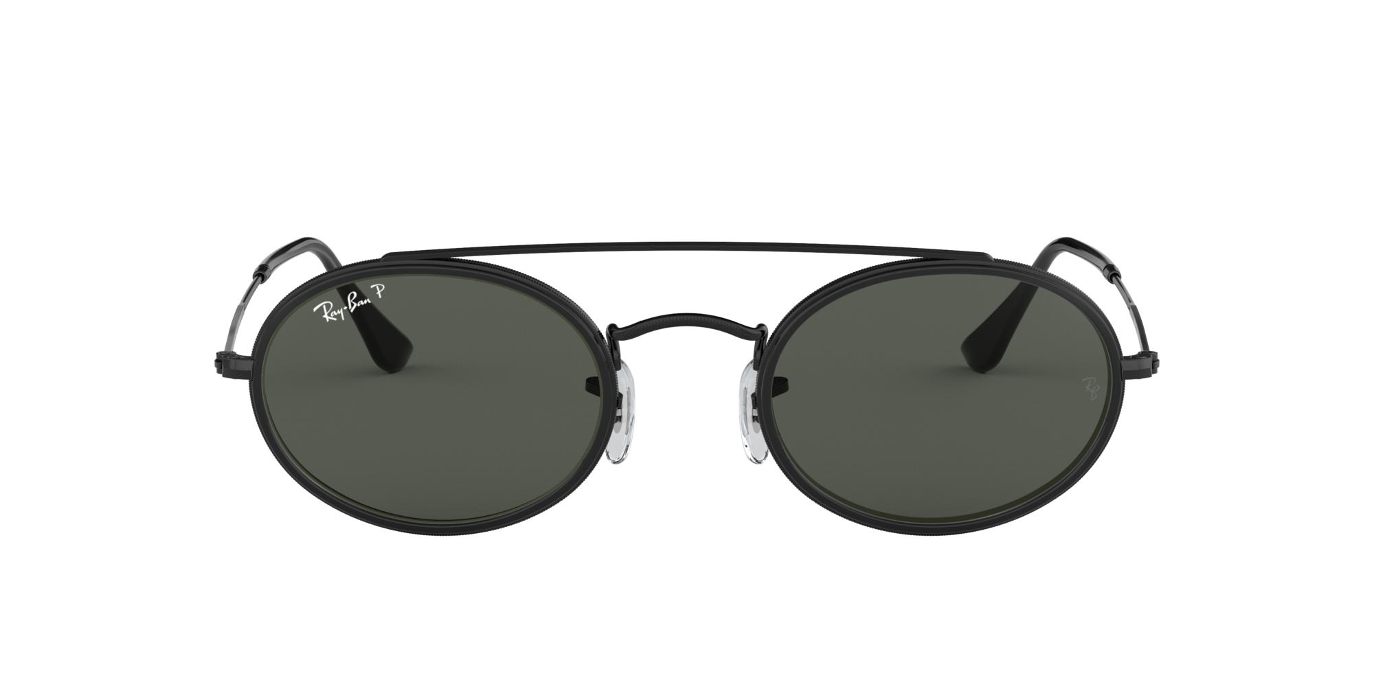 ray ban oval double bridge sunglasses