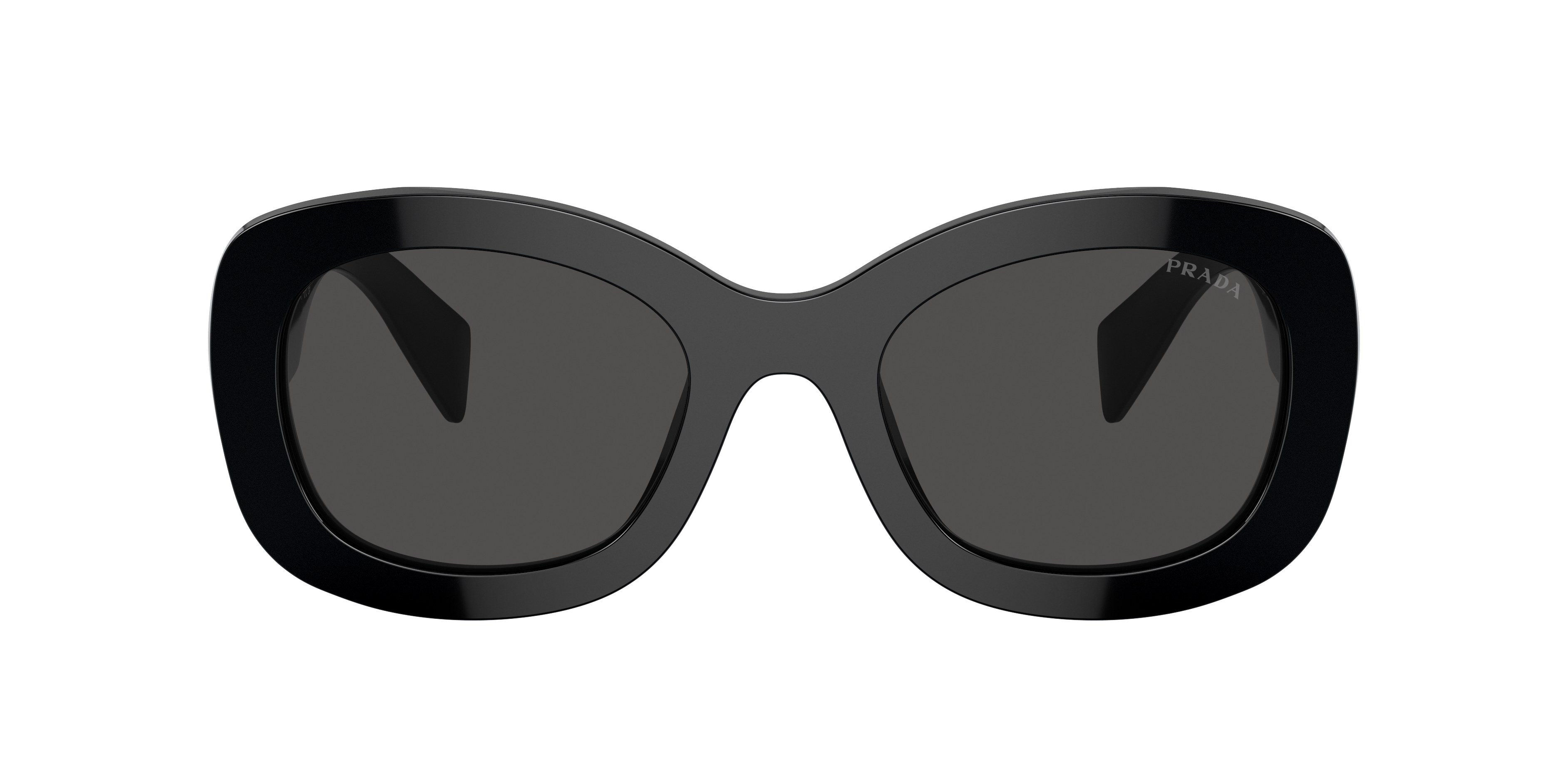 Prada Womens Black Pr A13s Butterfly-frame Acetate Sunglasses In Dark Grey