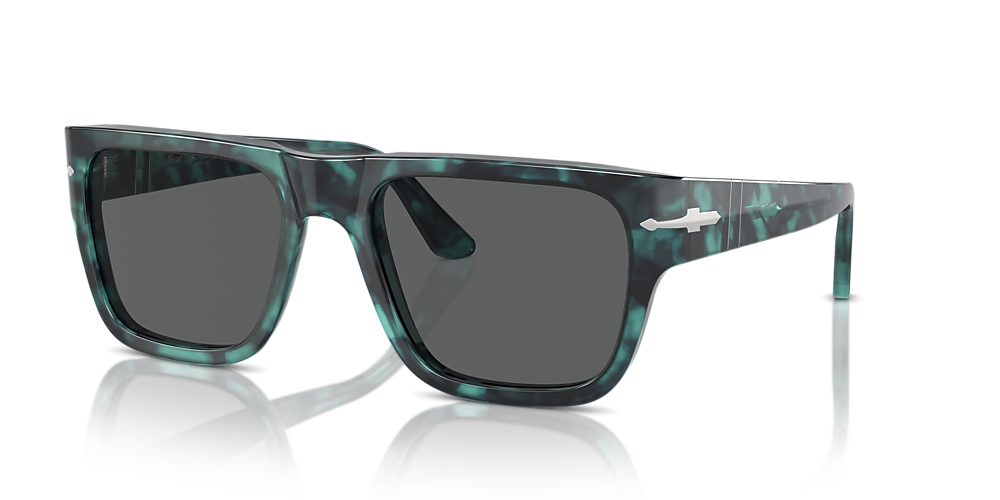 Persol PO3348S 57 Dark Grey & Blue Havana Sunglasses