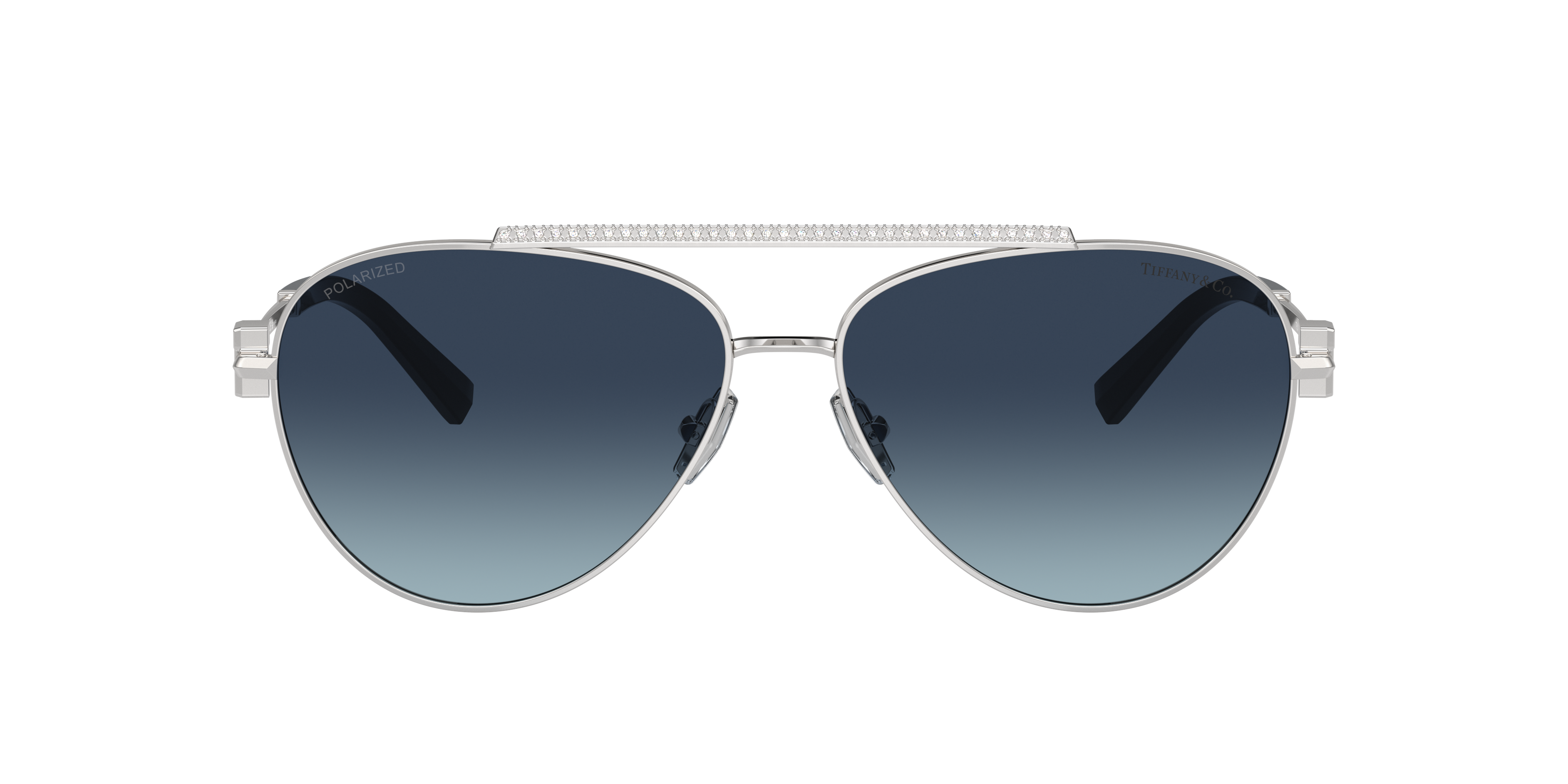 Tiffany & Co . Woman Sunglasses Tf3101b In Azure Gradient Dark Blue Polar