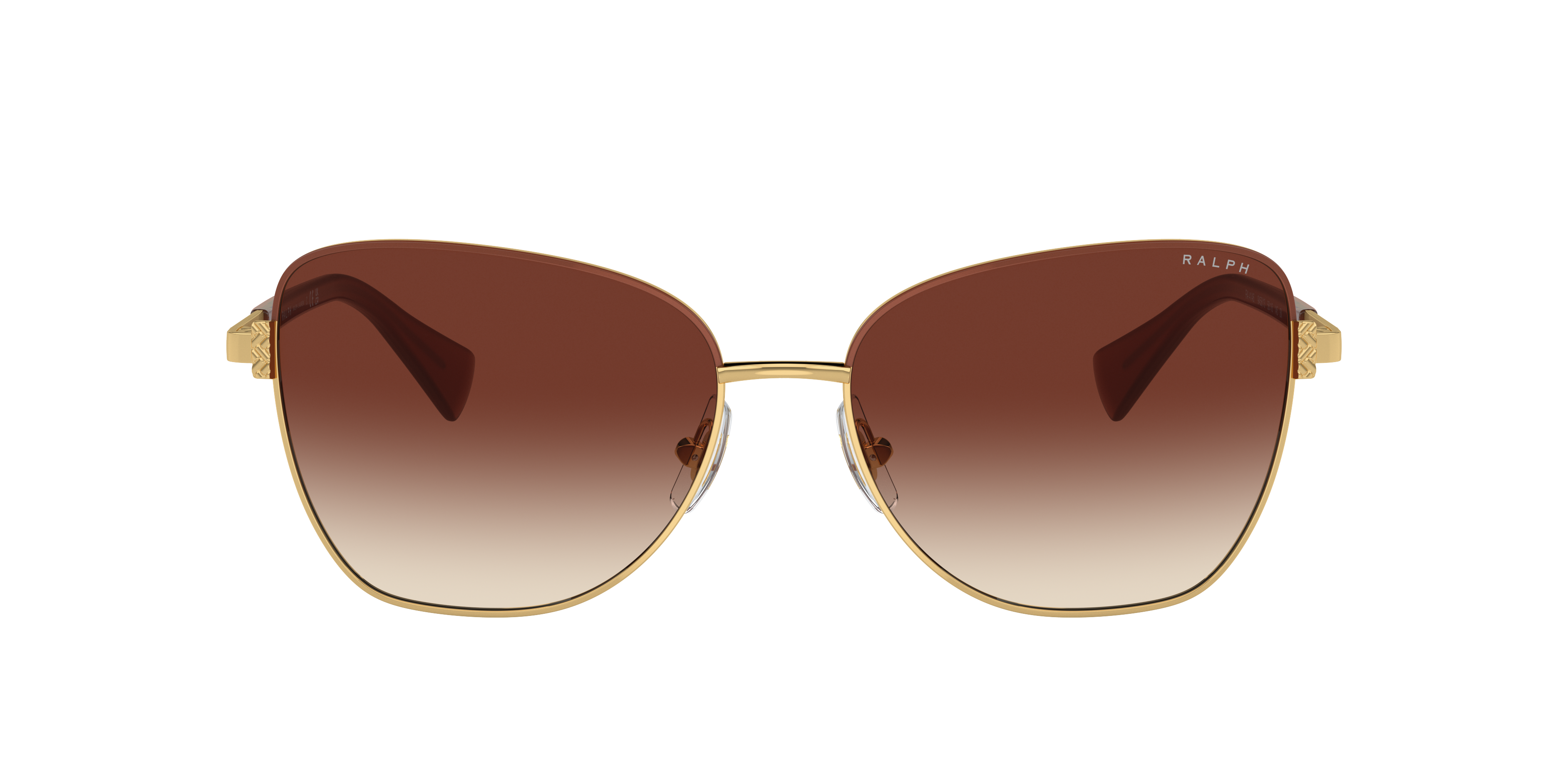 Shop Ralph Woman Sunglass Ra4146 In Gradient Brown