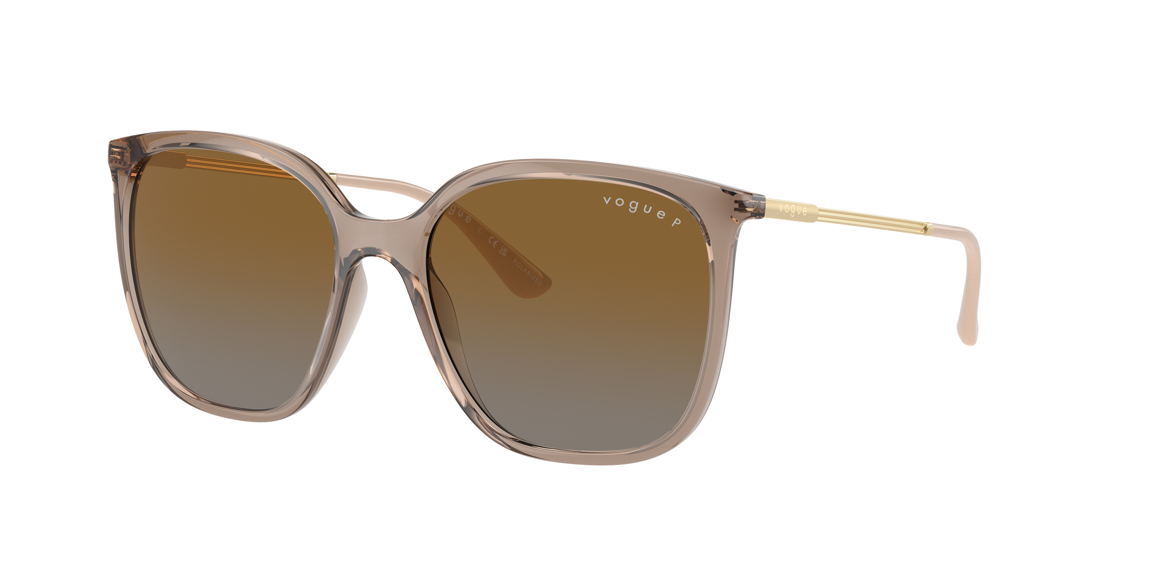 Shop Vogue Eyewear Woman Sunglass Vo5564s In Grey Gradient Brown Polarized