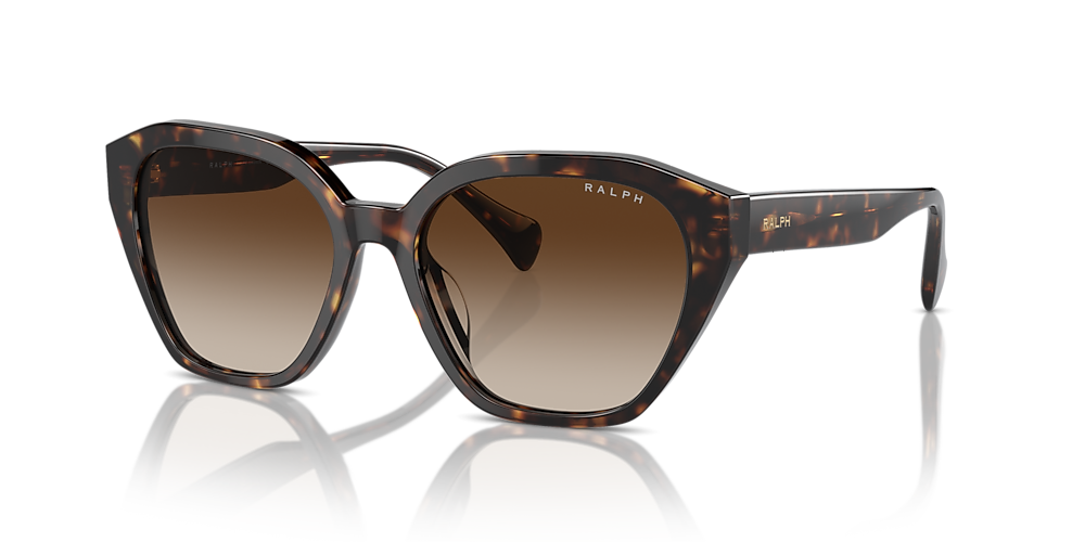Ralph RA5315U 54 Gradient Brown & Shiny Dark Havana Sunglasses