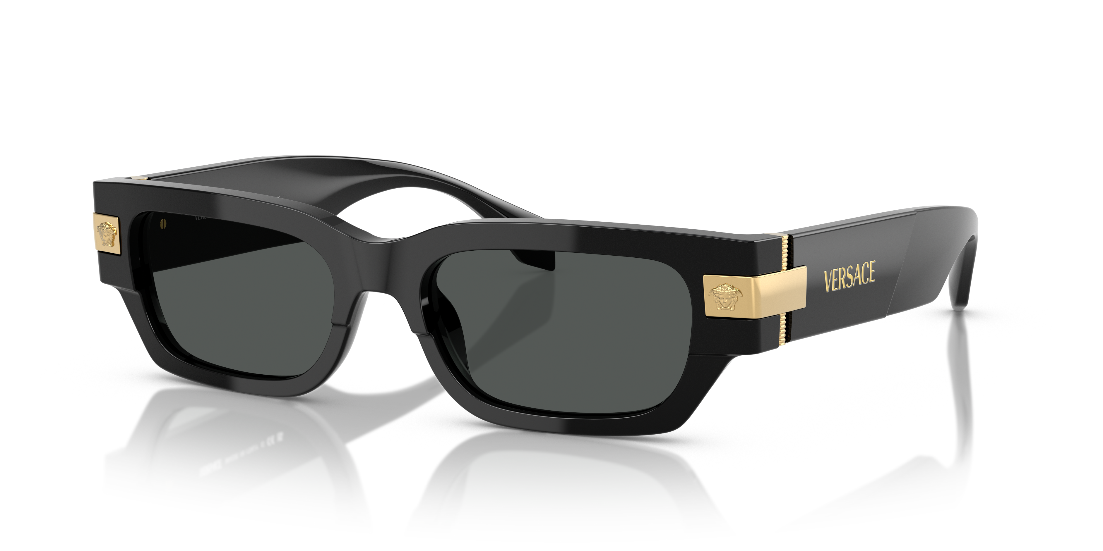 Versace VE4403 57 Dark Grey & Black Sunglasses | Sunglass Hut USA