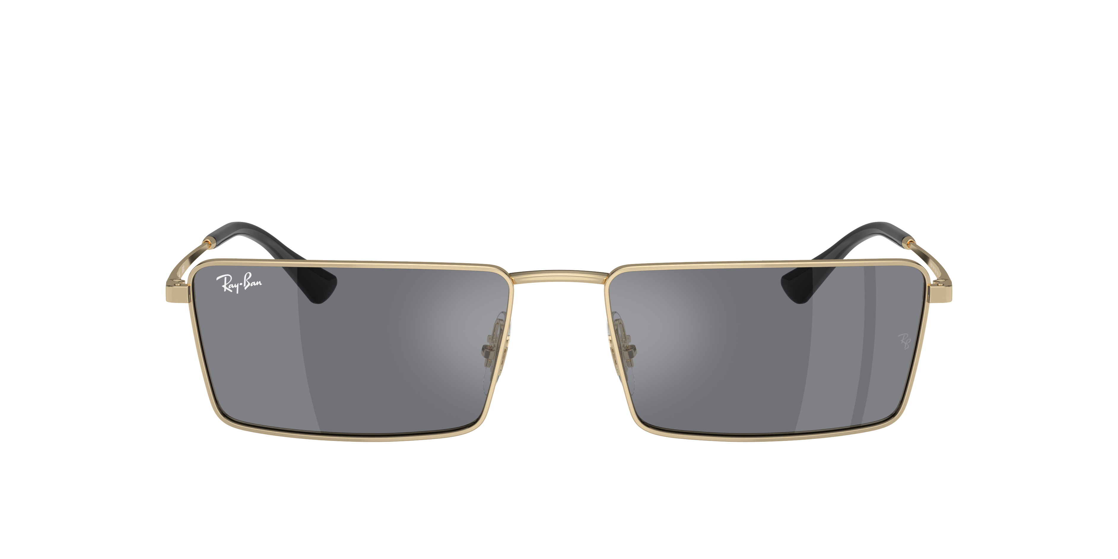 Ray Ban Ray In Dark Grey Flash Silver