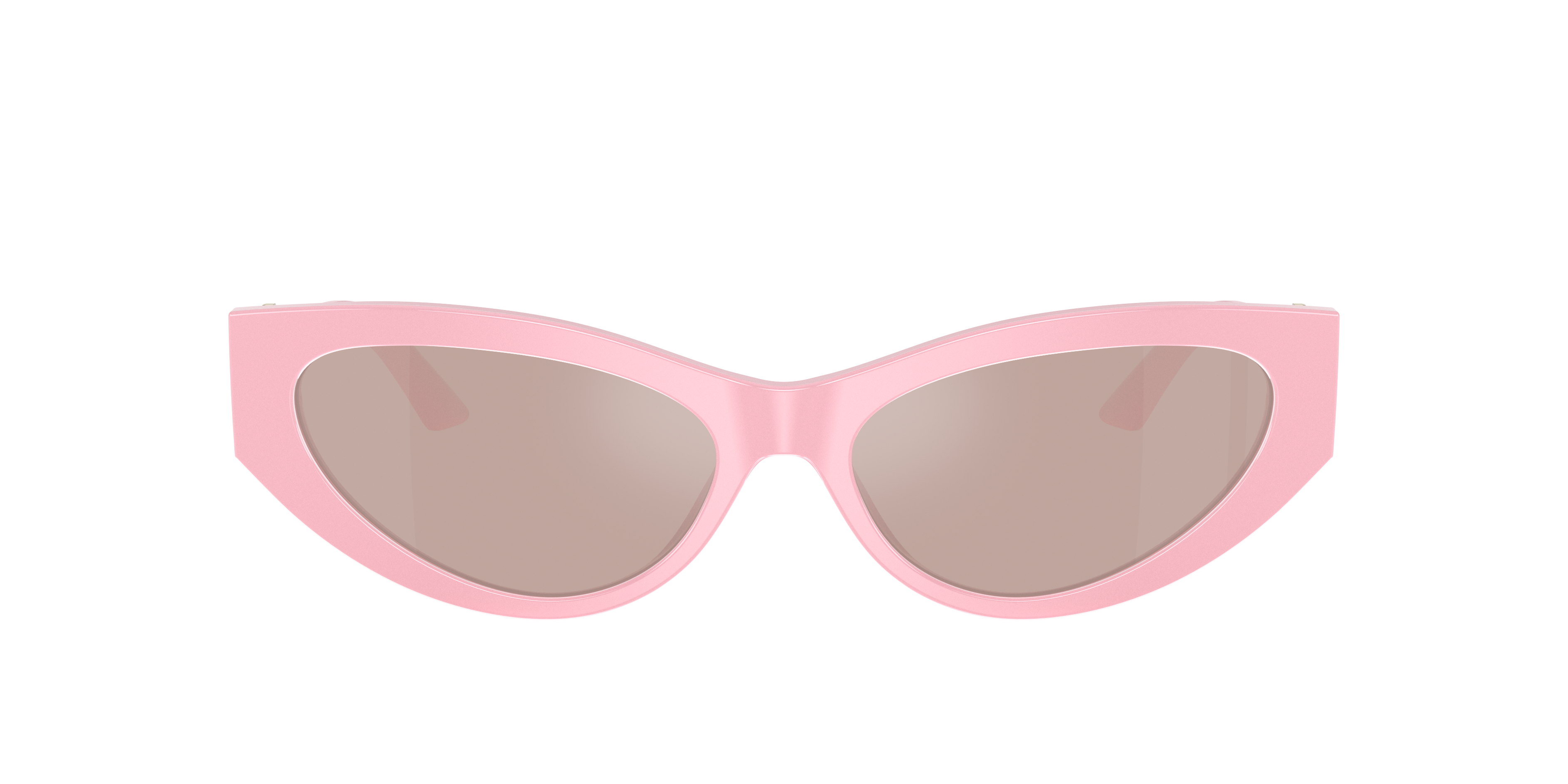 Shop Versace Woman Sunglass Ve4470b In Light Pink Mirror Silver