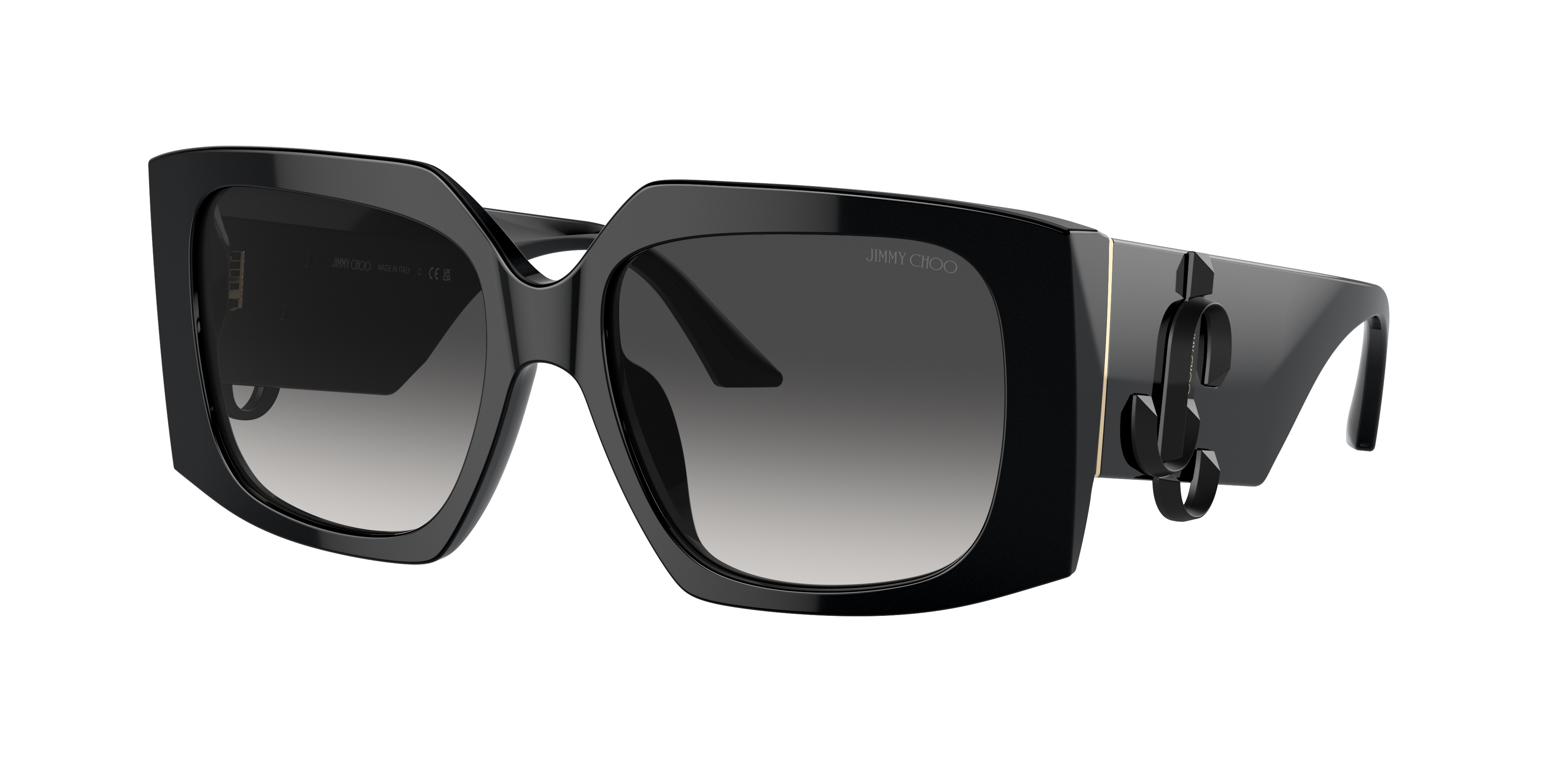 Jimmy Choo Eyewear Square Frame Sunglasses In Black