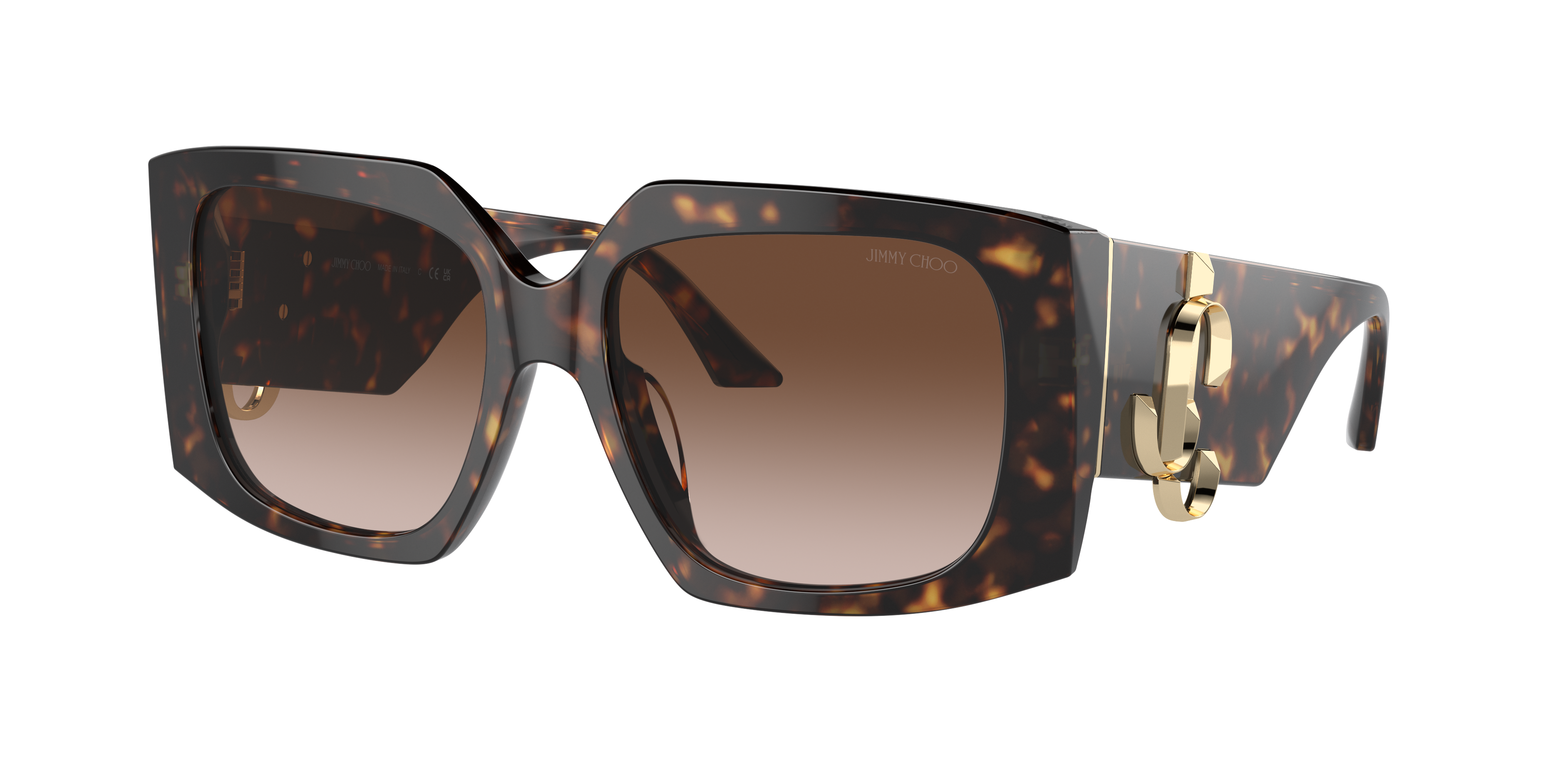 Shop Jimmy Choo Woman Sunglass Jc5006u In Gradient Brown