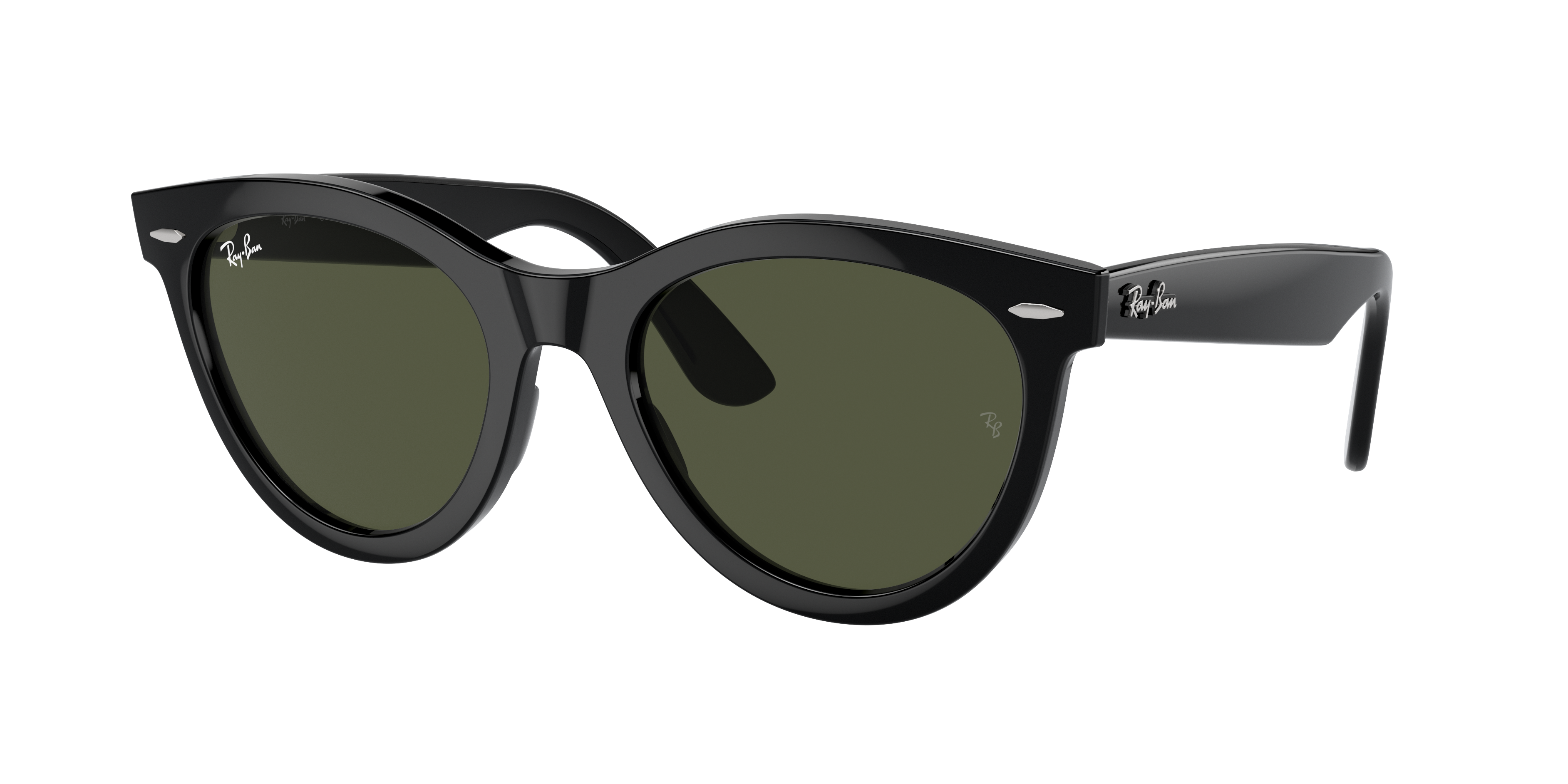 Ray Ban Wayfarer Way 54mm Oval Sunglasses In Green