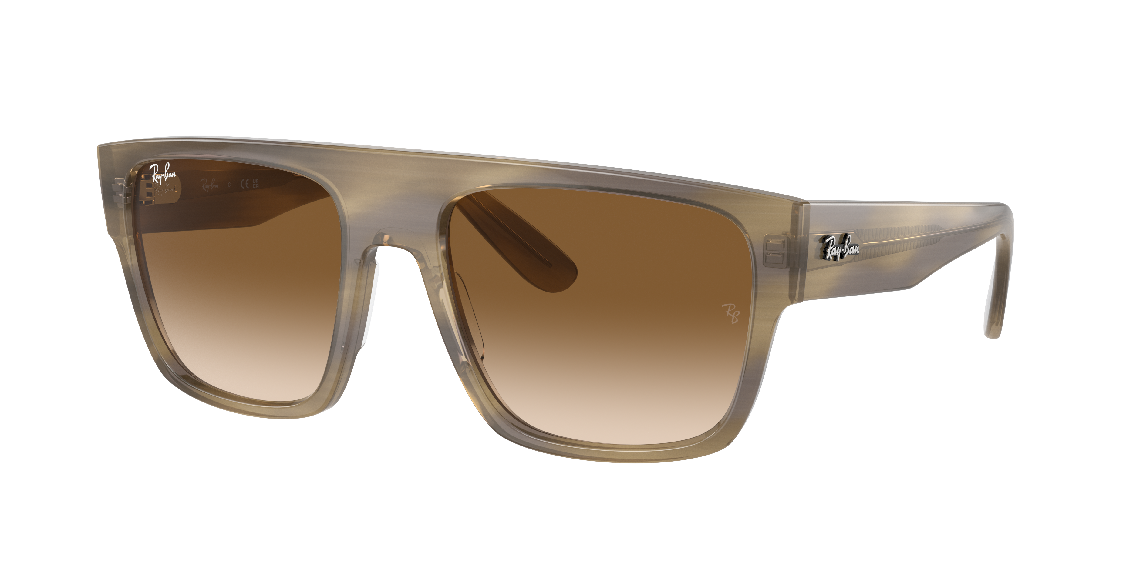 Ray Ban Ray In Clear & Brown