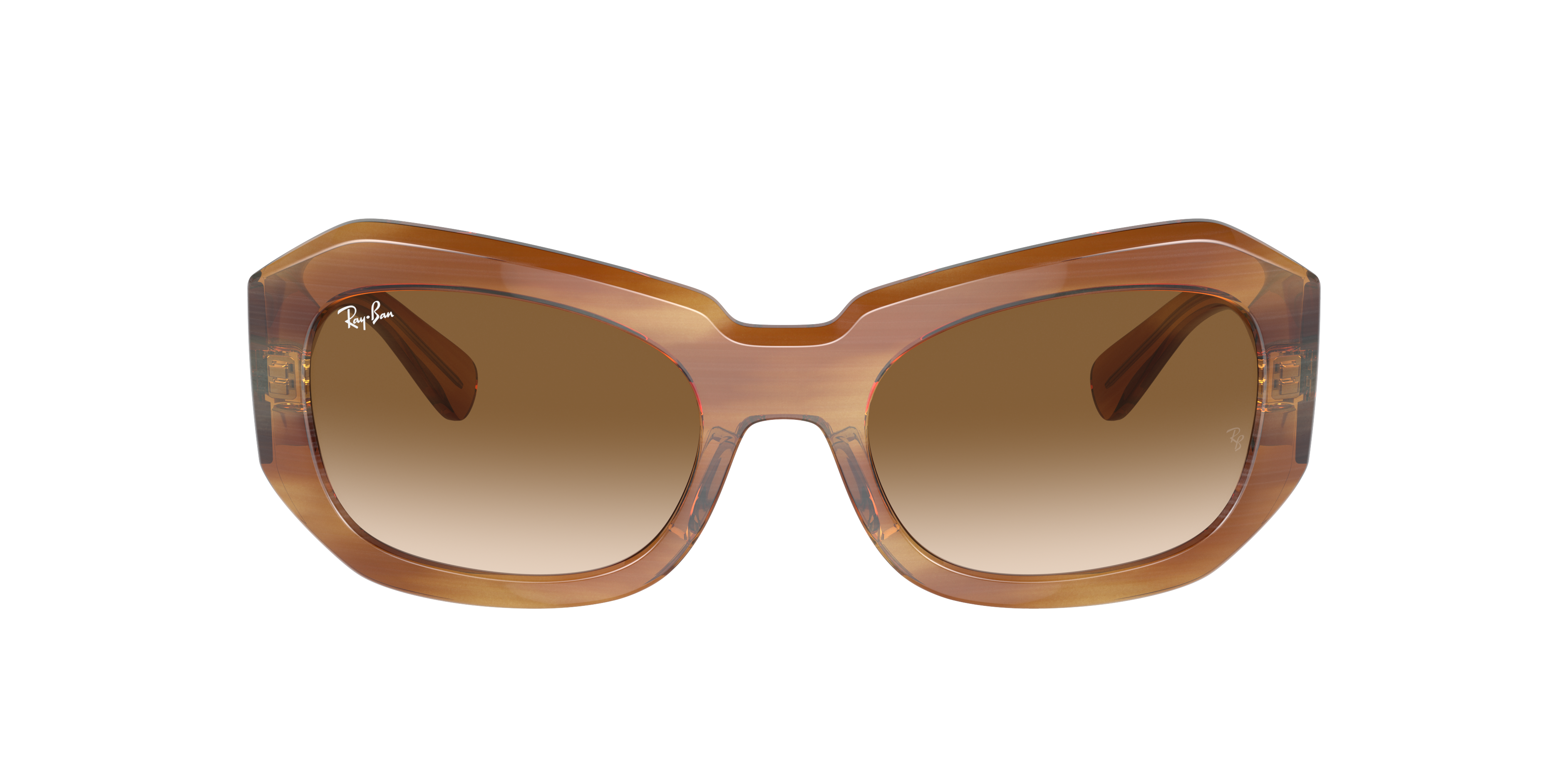 Ray Ban Ray In Clear & Brown