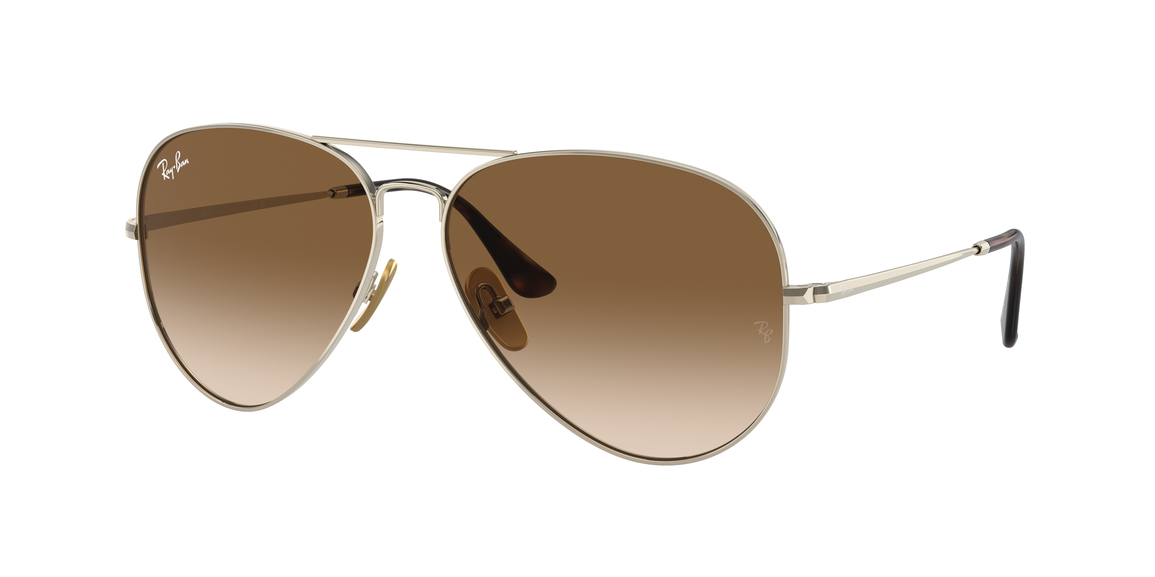 Ray Ban Ray In Clear & Brown