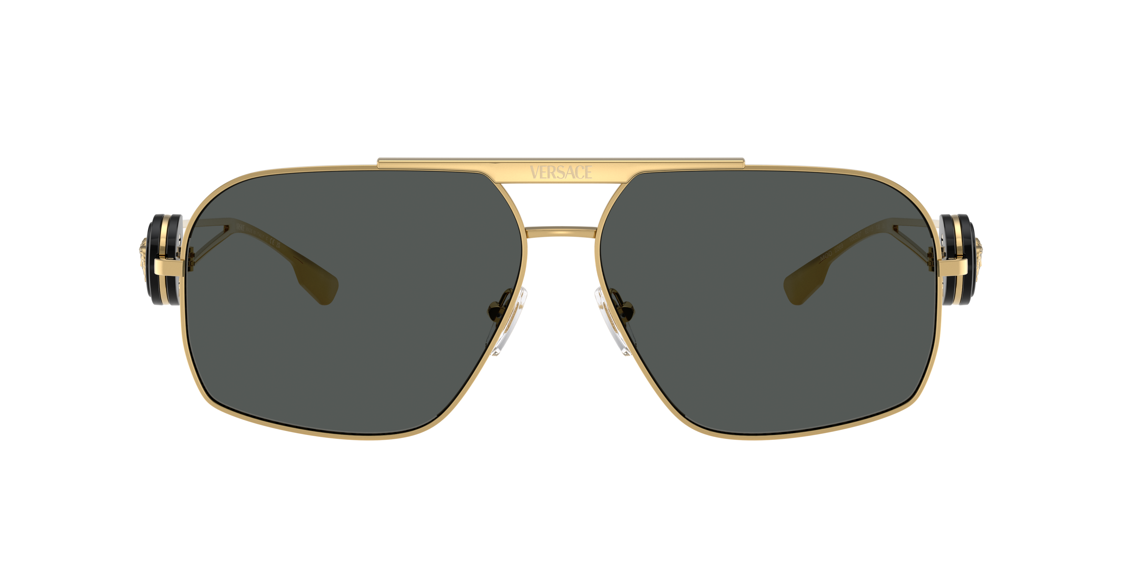 Shop Versace Man Sunglasses Ve2269 In Dark Grey