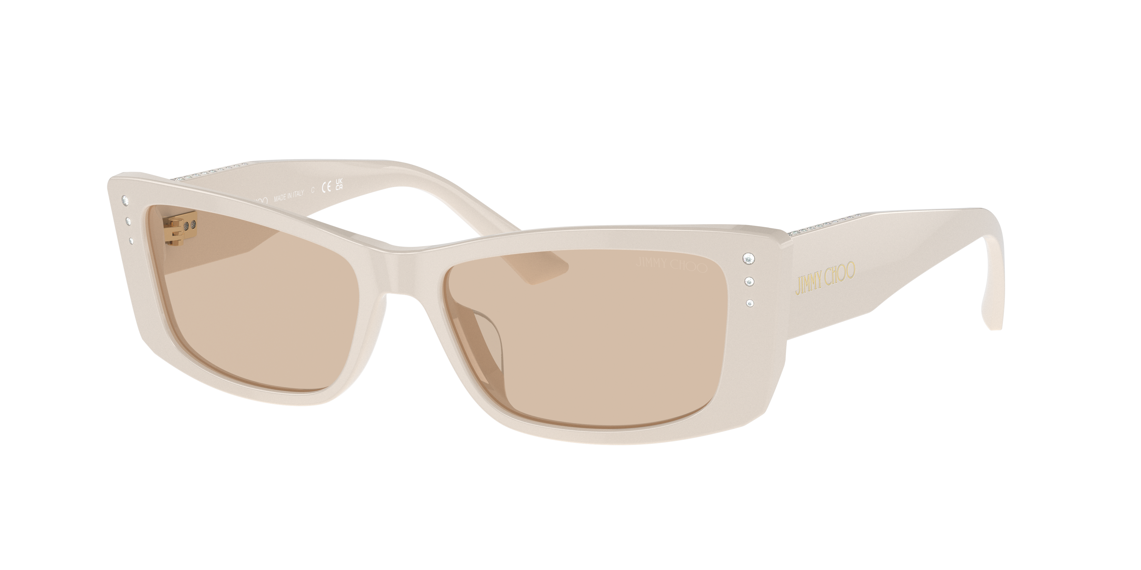 Shop Jimmy Choo Woman Sunglass Jc5002bu In Light Brown