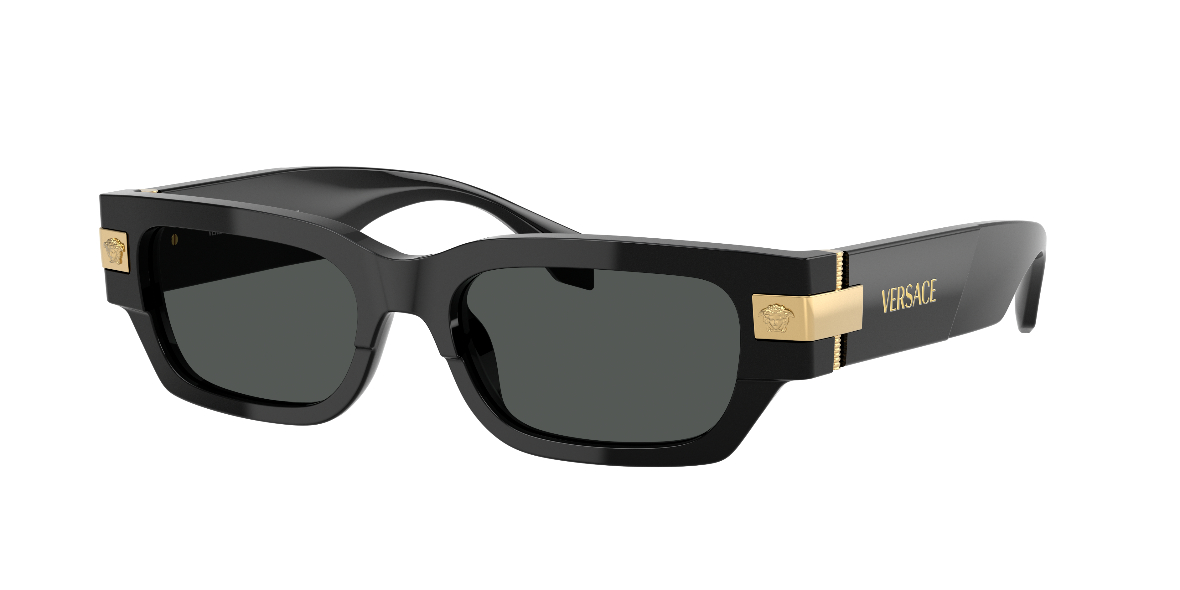 Versace Acetate Ve4465 Sunglasses In Dark Grey