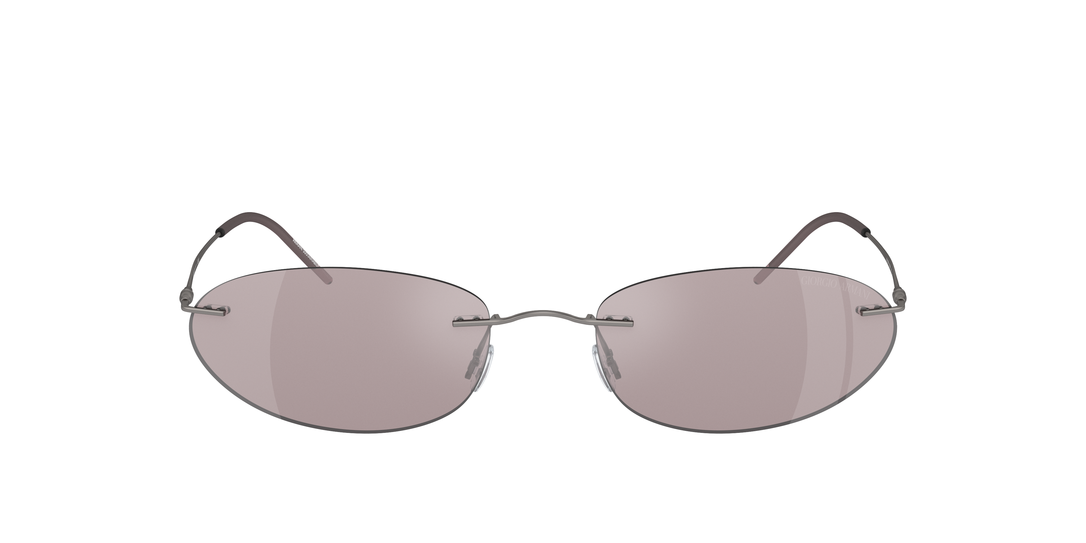 Shop Giorgio Armani Woman Sunglasses Ar1508m In Violet Mirror Flash Silver