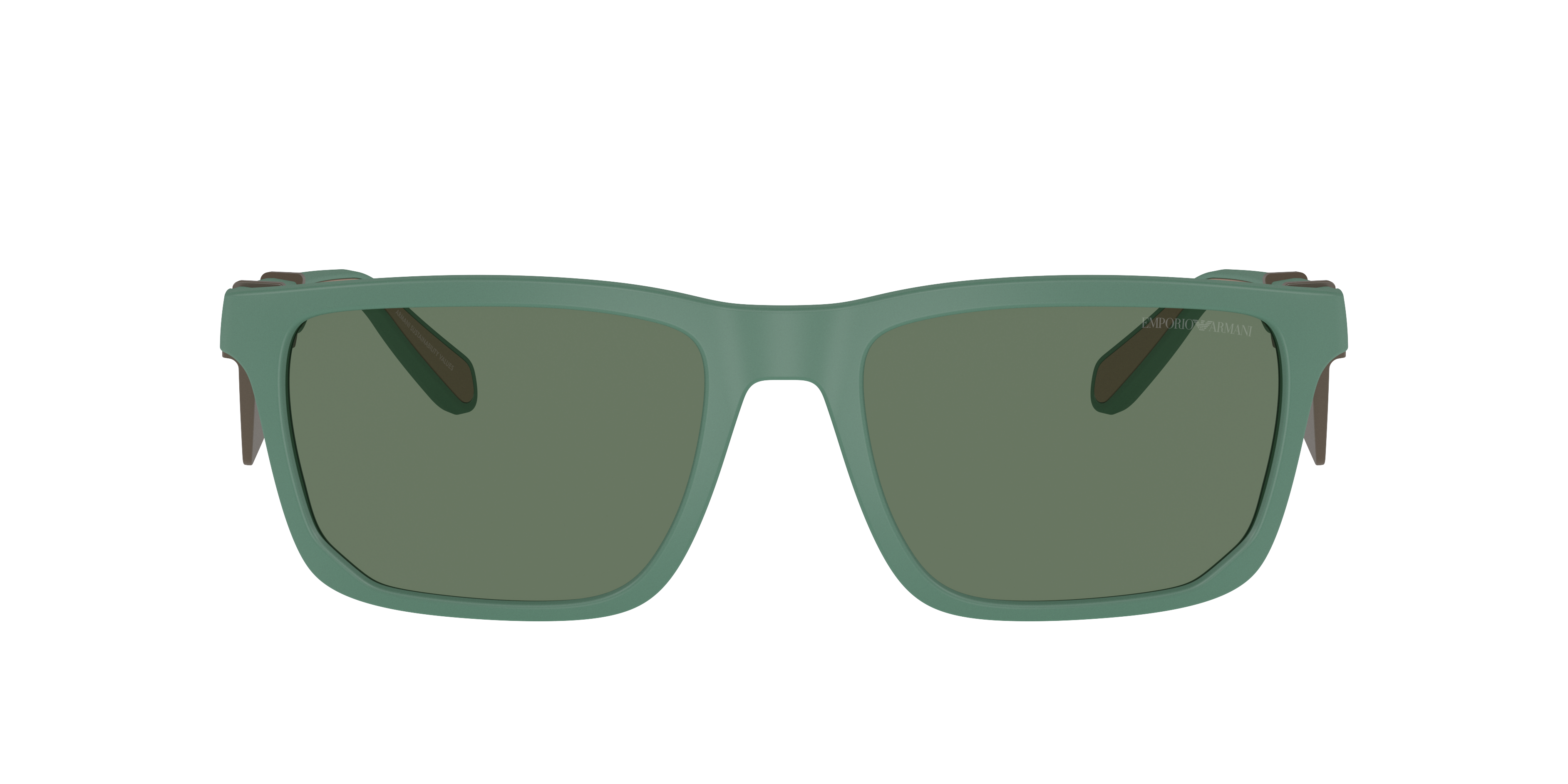 Shop Emporio Armani Man Sunglass Ea4219 In Dark Green