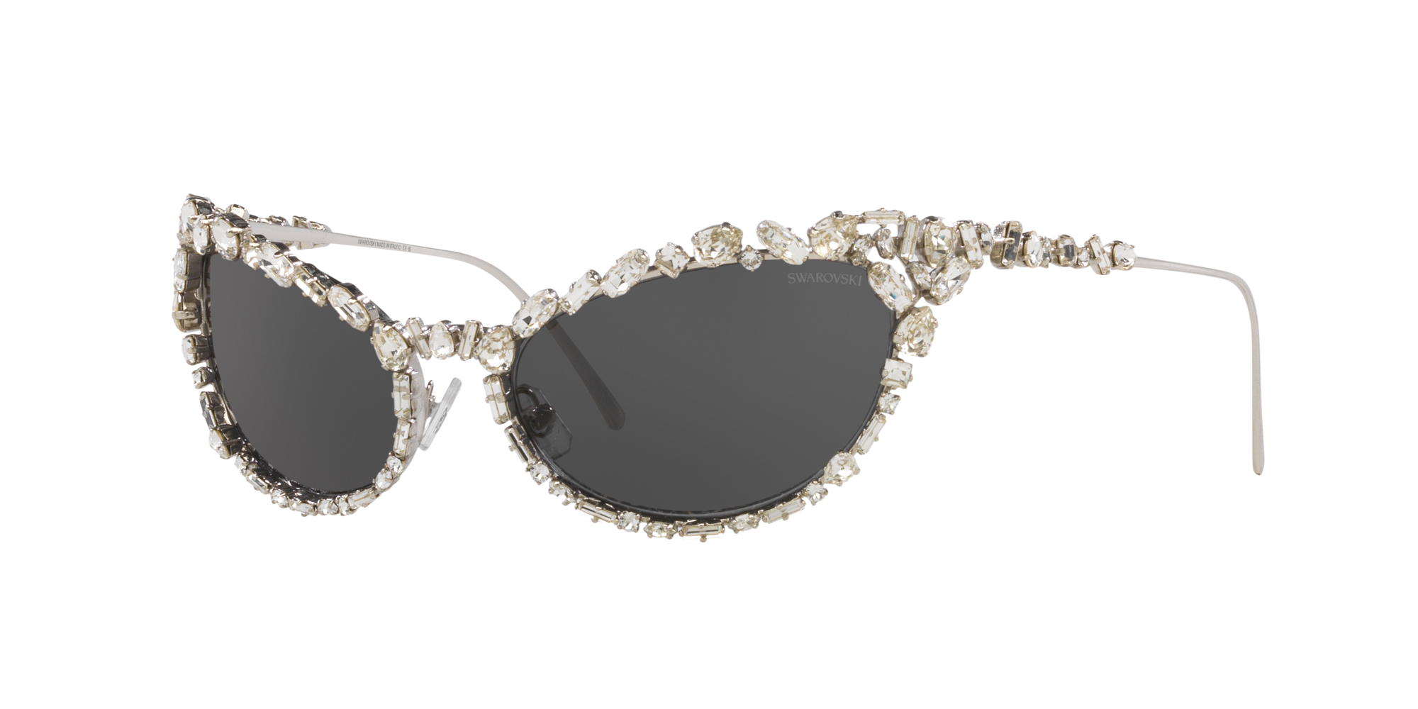 Swarovski Woman Sunglass Sk7013 In Dark Grey