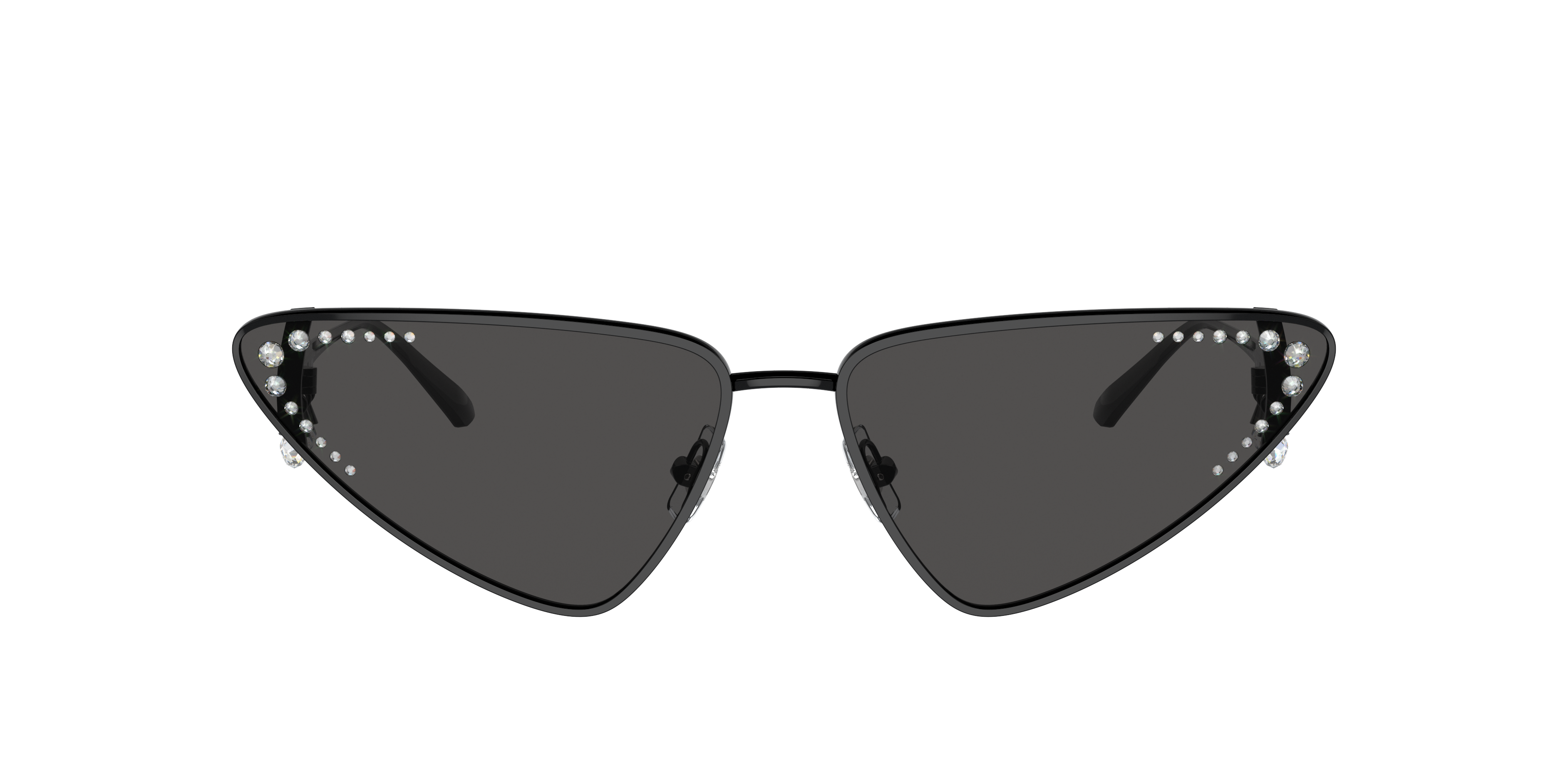 Jimmy Choo Eyewear Triangle Frame Sunglasses In Dark Grey