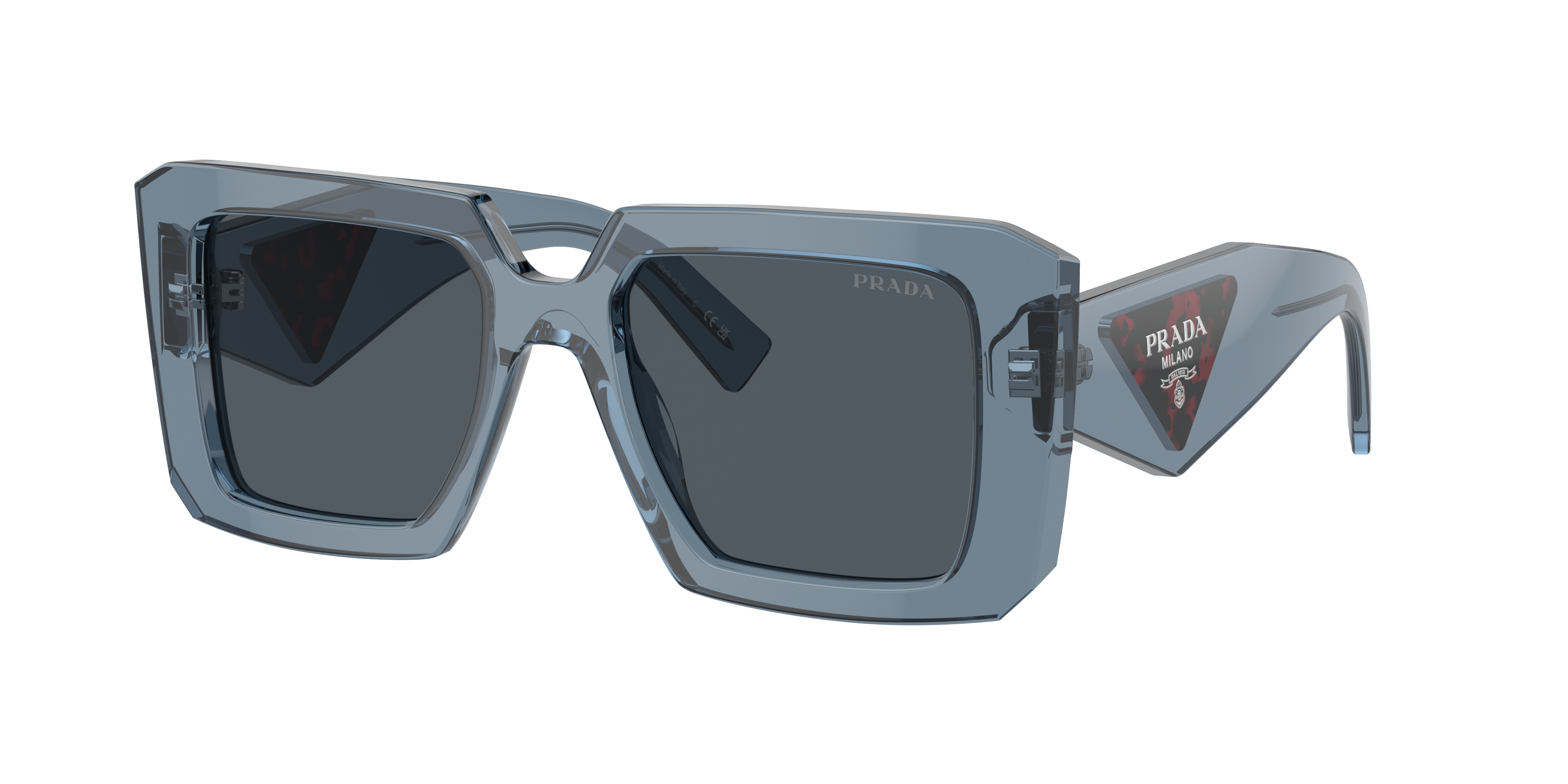 Prada Women's Low Bridge Fit Sunglasses, Pr 23ysf In Dark Grey
