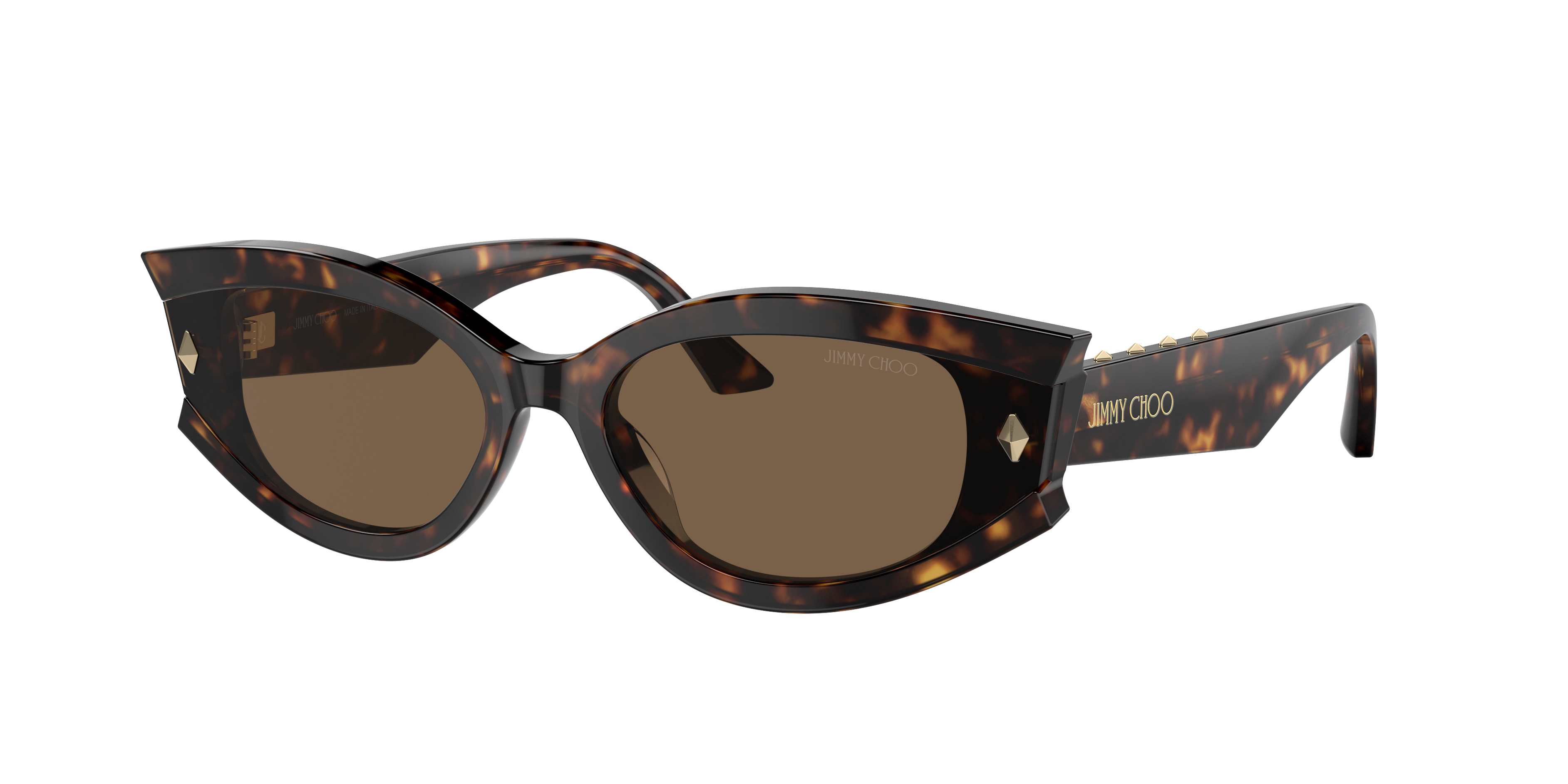 Shop Jimmy Choo Woman Sunglass Jc5015u In Dark Brown