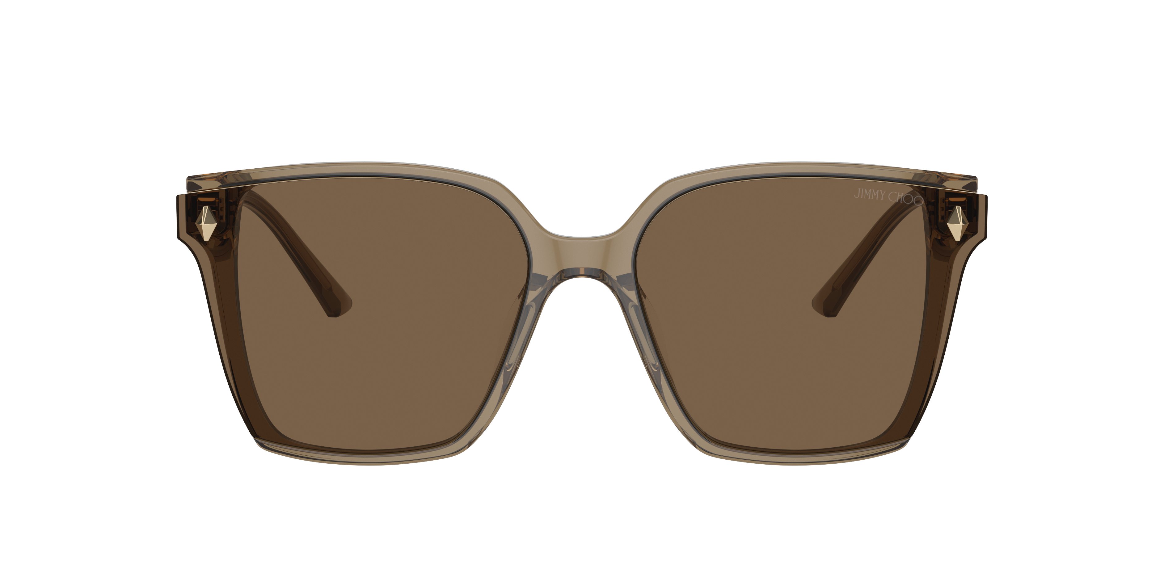 Jimmy Choo Eyewear Square Frame Sunglasses In Dark Brown