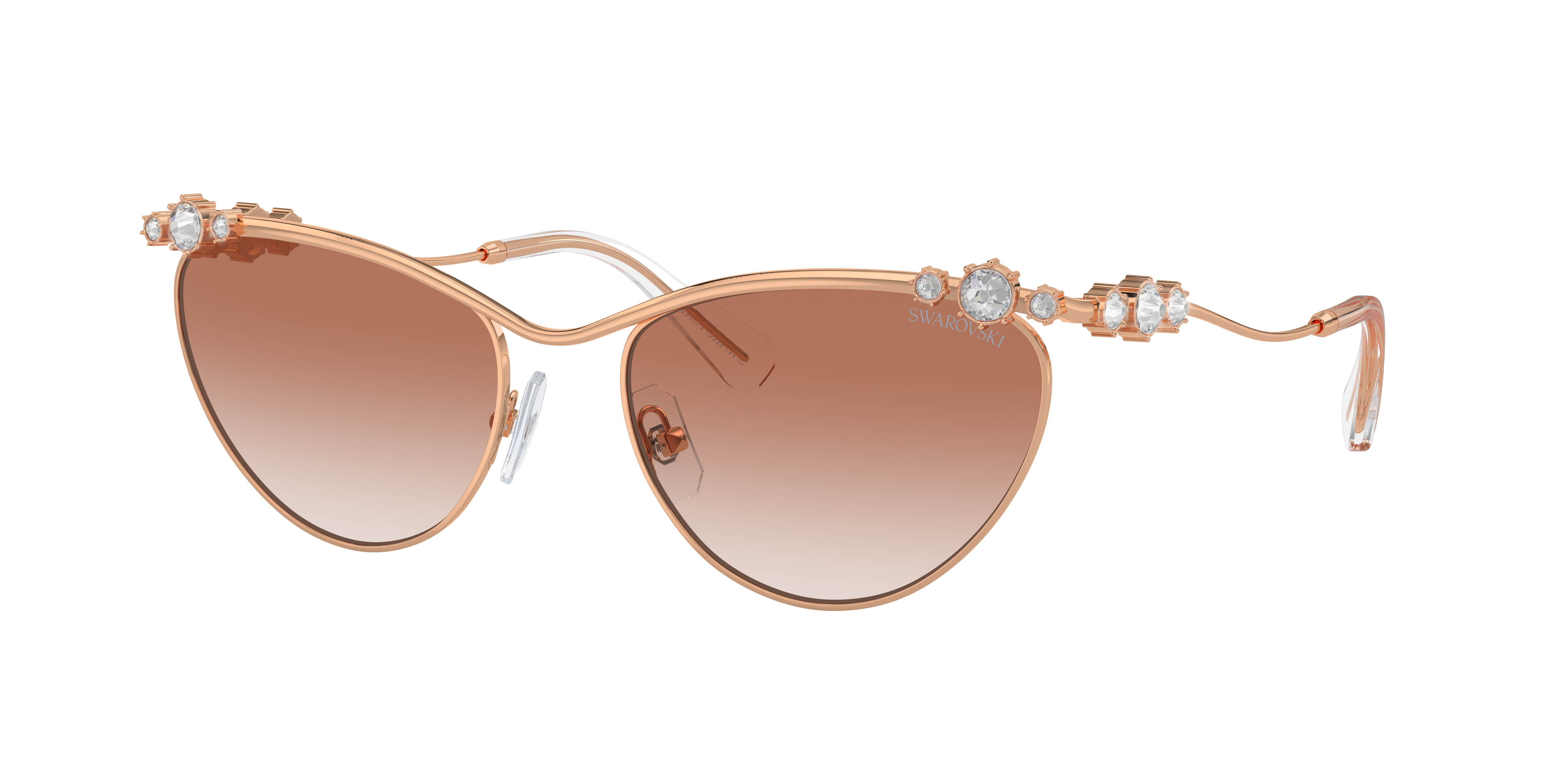 Swarovski Sk 7017 401413 58mm Womens Cat-eye Sunglasses In Gradient Pink
