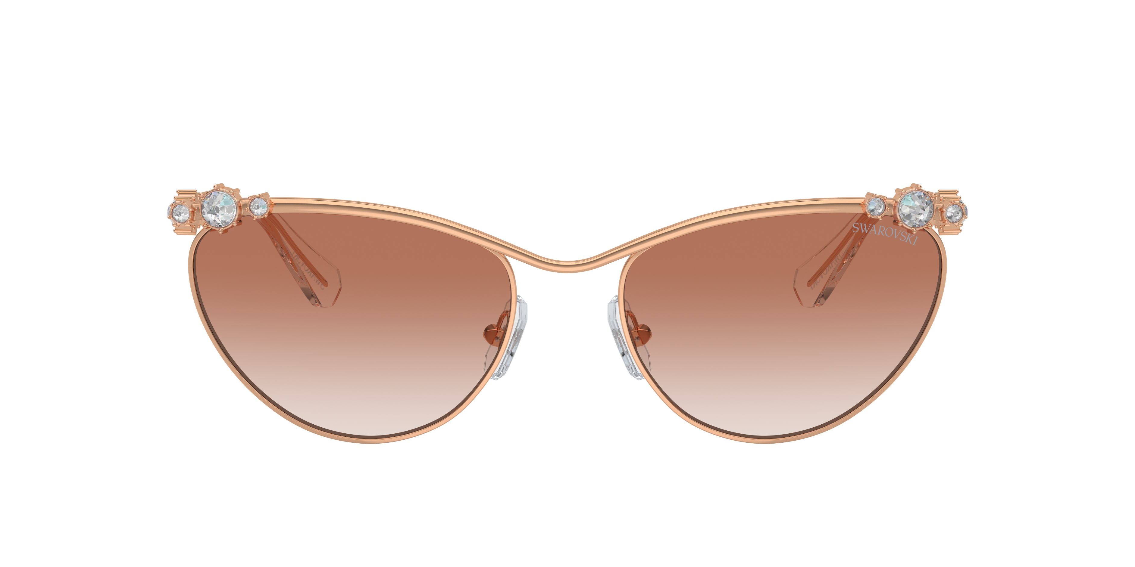 Swarovski Sk 7017 401413 58mm Womens Cat-eye Sunglasses In Gradient Pink
