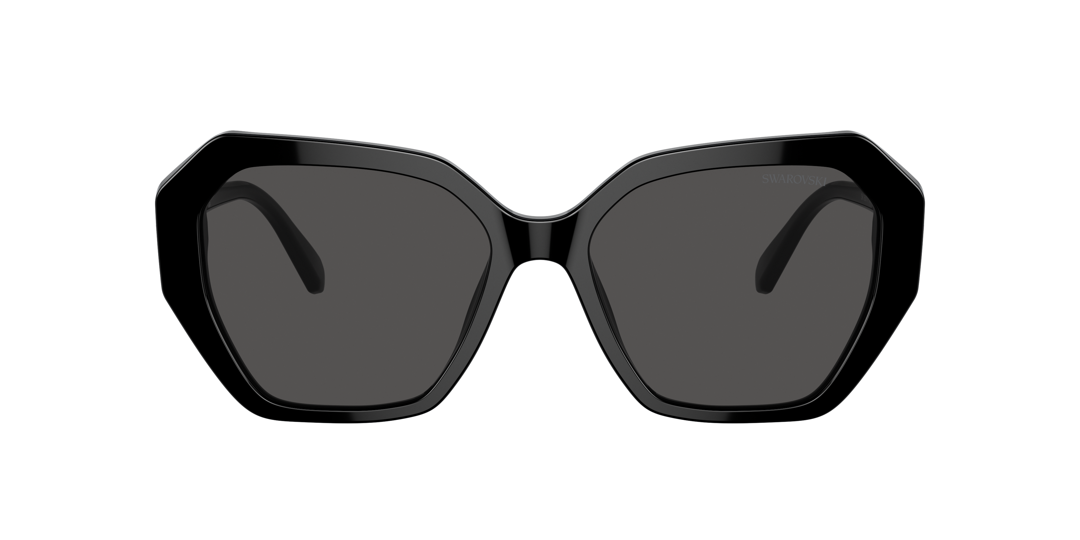 Swarovski Geometric-frame Sunglasses In Dark Grey