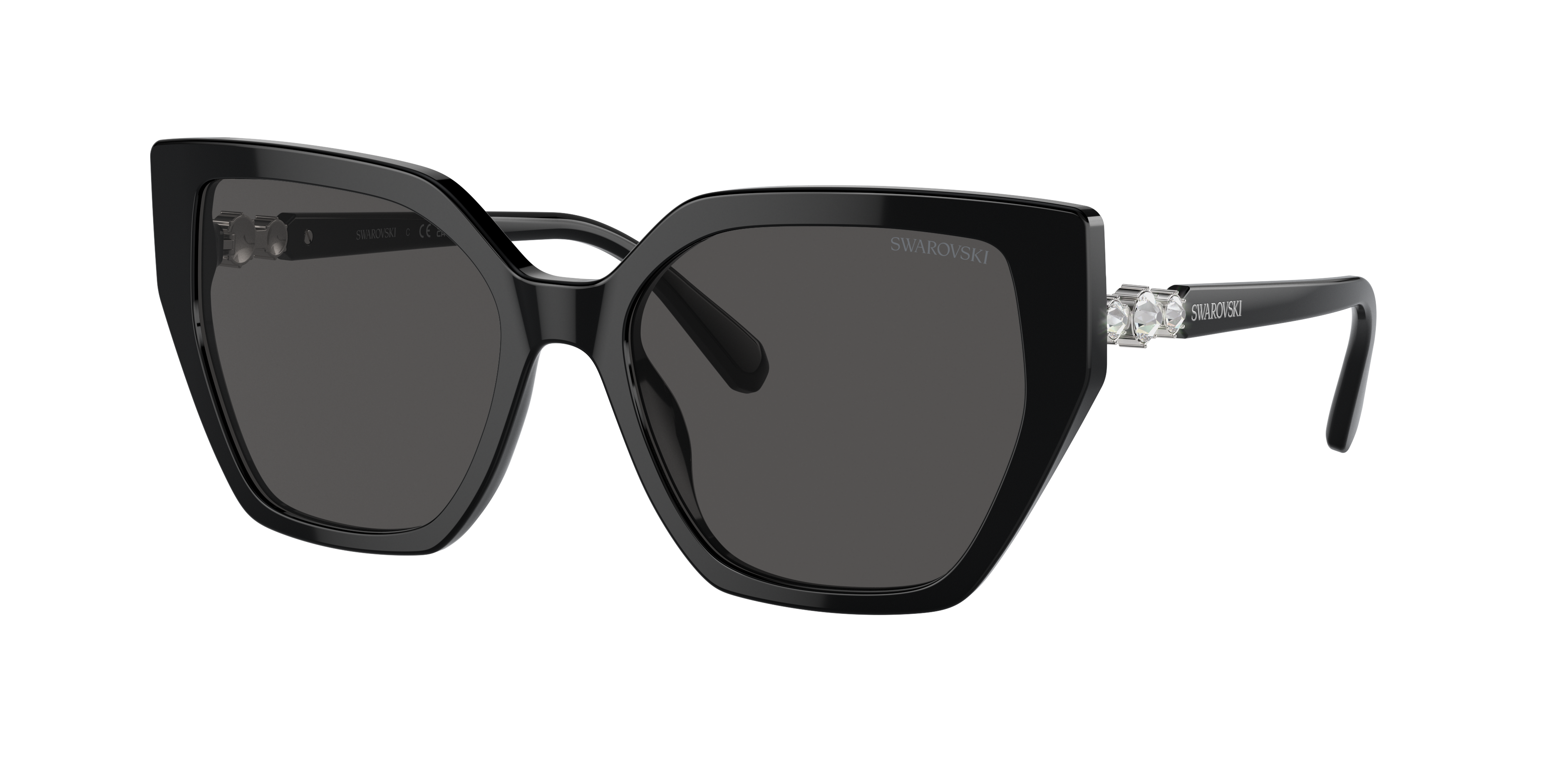 Shop Swarovski Woman Sunglasses Sk6016 In Dark Grey