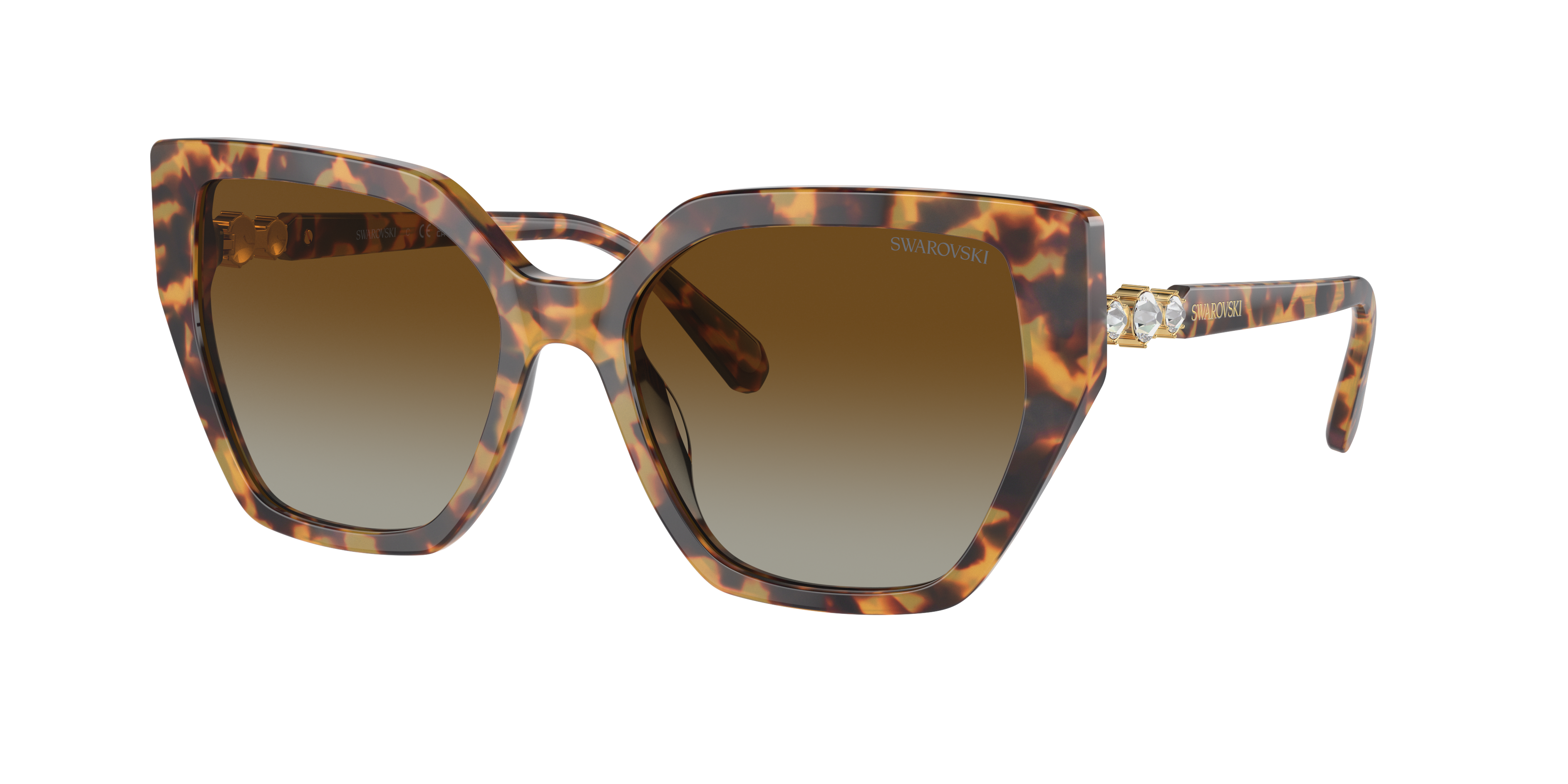 Shop Swarovski Woman Sunglass Sk6016 In Brown