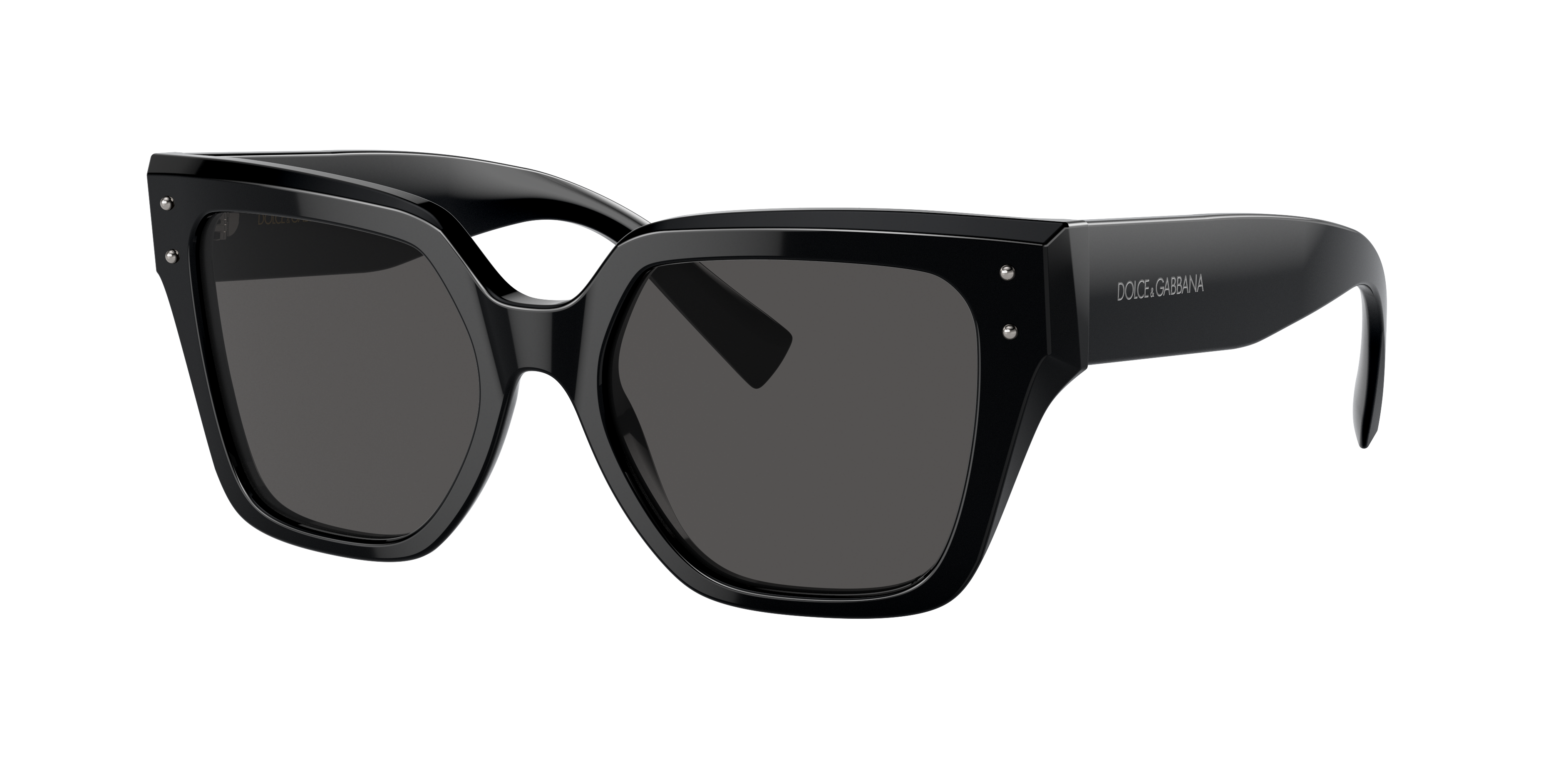 Dolce & Gabbana Monochrome Acetate & Plastic Butterfly Sunglasses In Dark Grey
