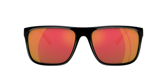 Red Strike Polarized Sunglasses - Black Frame & Red Mirror Lens