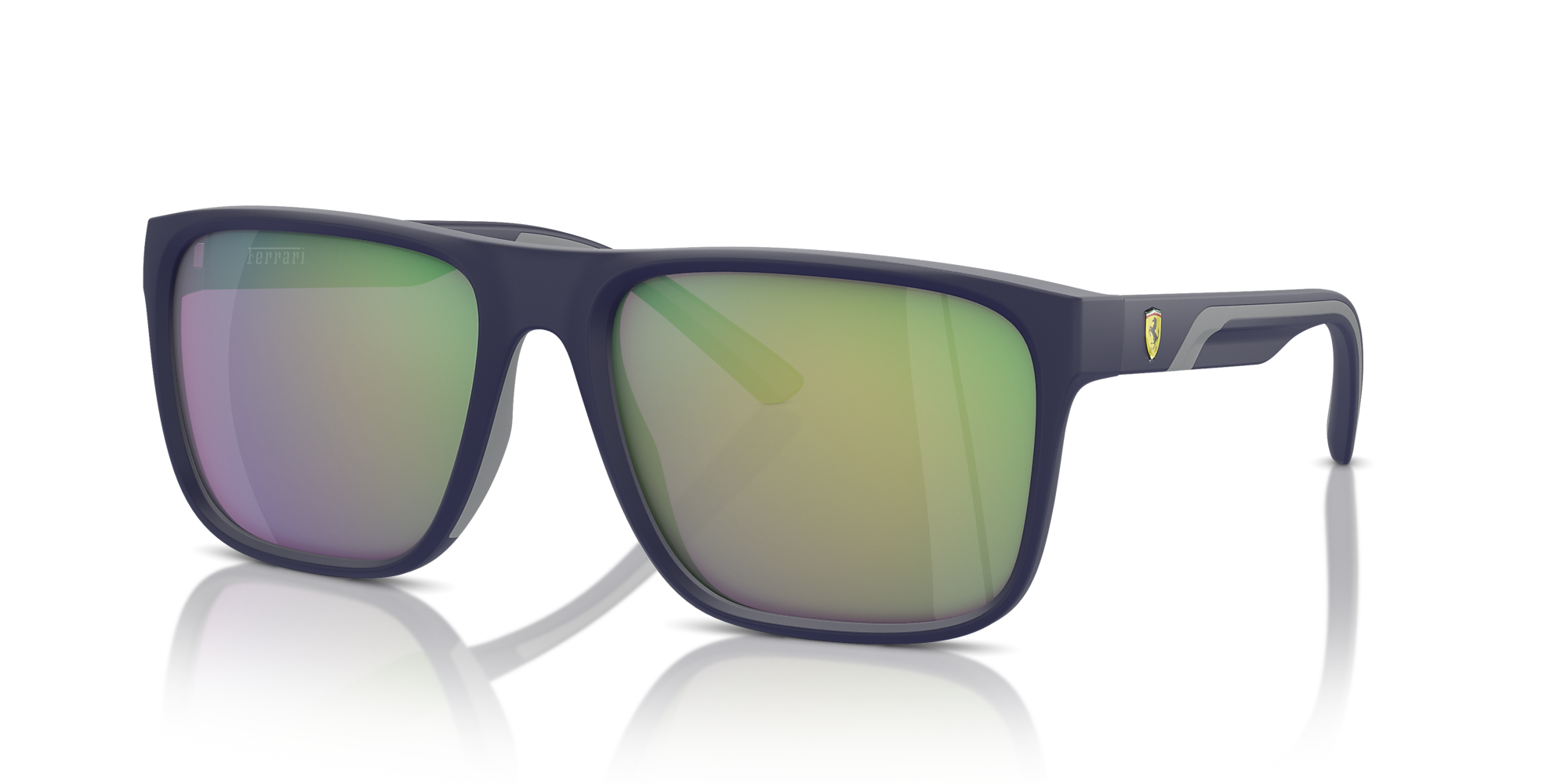 Scuderia Ferrari FZ6002U 59 Green Violet Mirror & Blue Matte Sunglasses ...