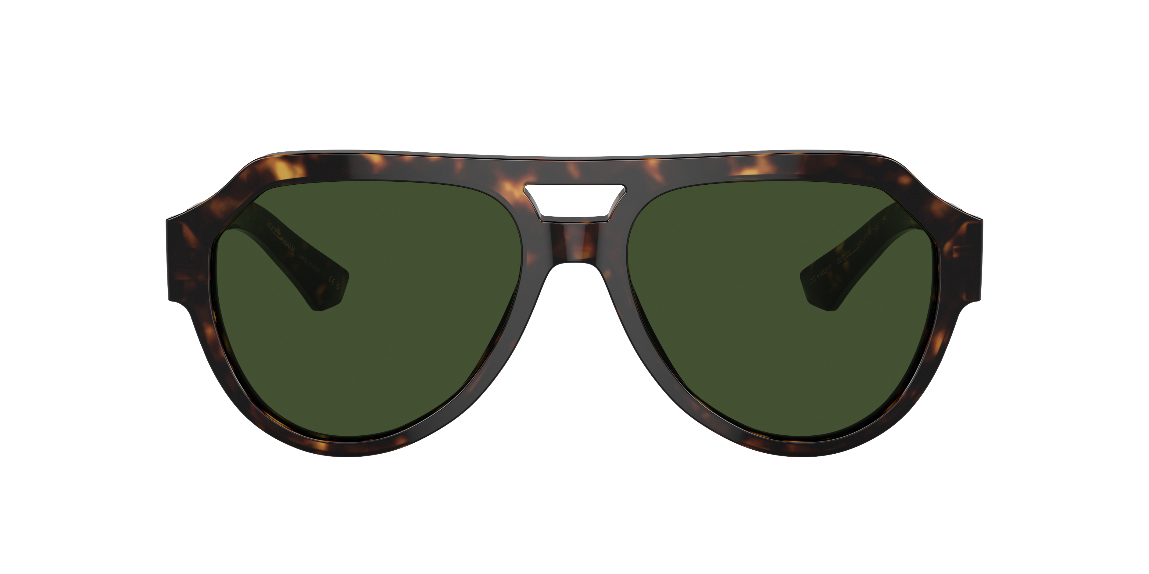 Dolce & Gabbana Logo-engraved Sunglasses In Dark Green