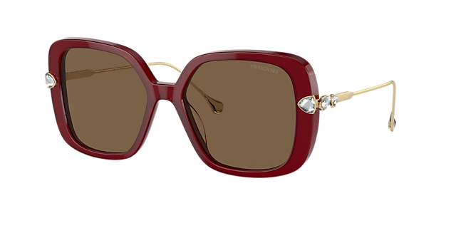 Swarovski SK6011 55 Polar Brown & Havana Polarized Sunglasses